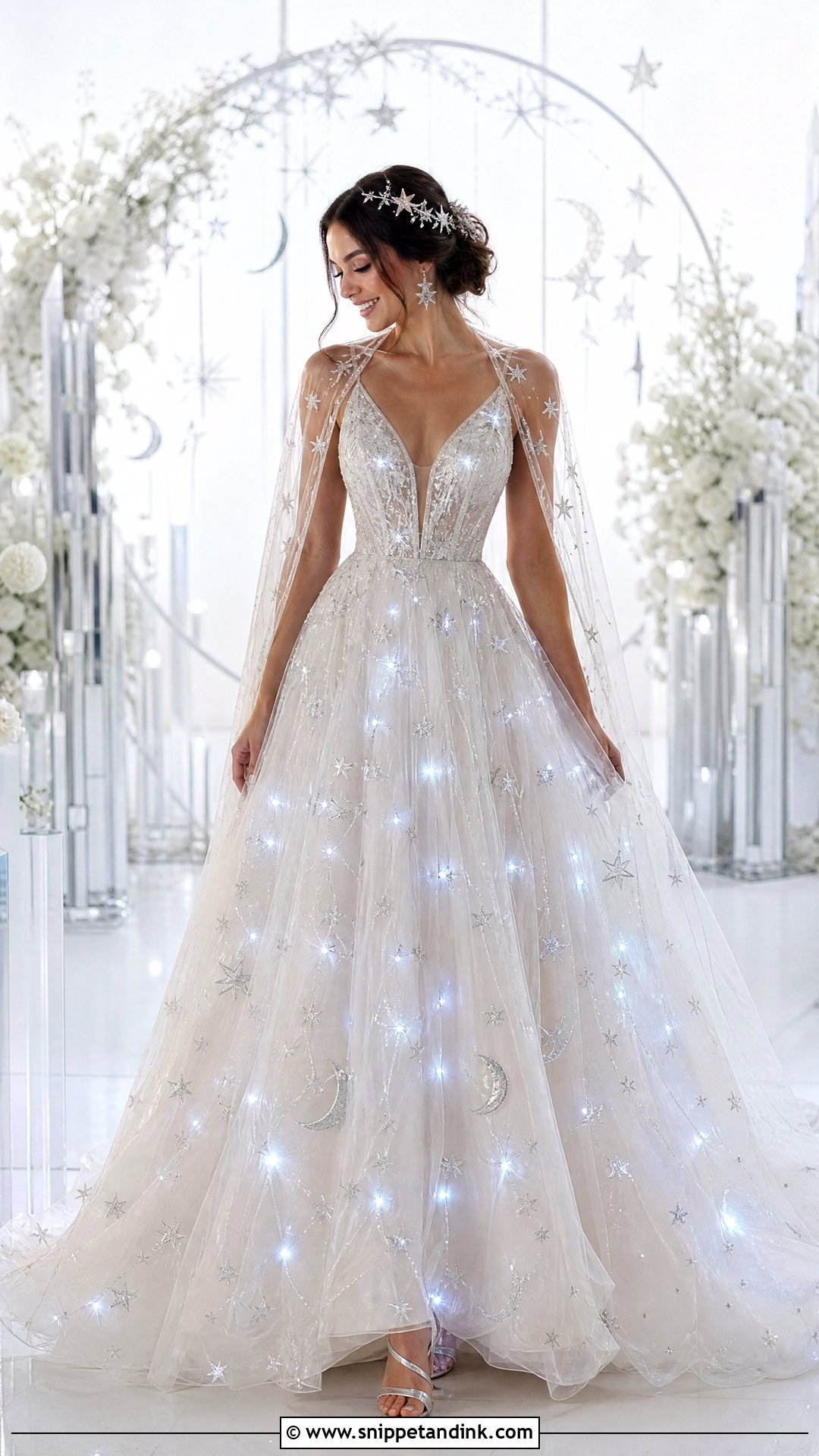 Celestial Light Up Wedding Dress - Snippet and Ink - 20 Light Up Wedding Dress Ideas