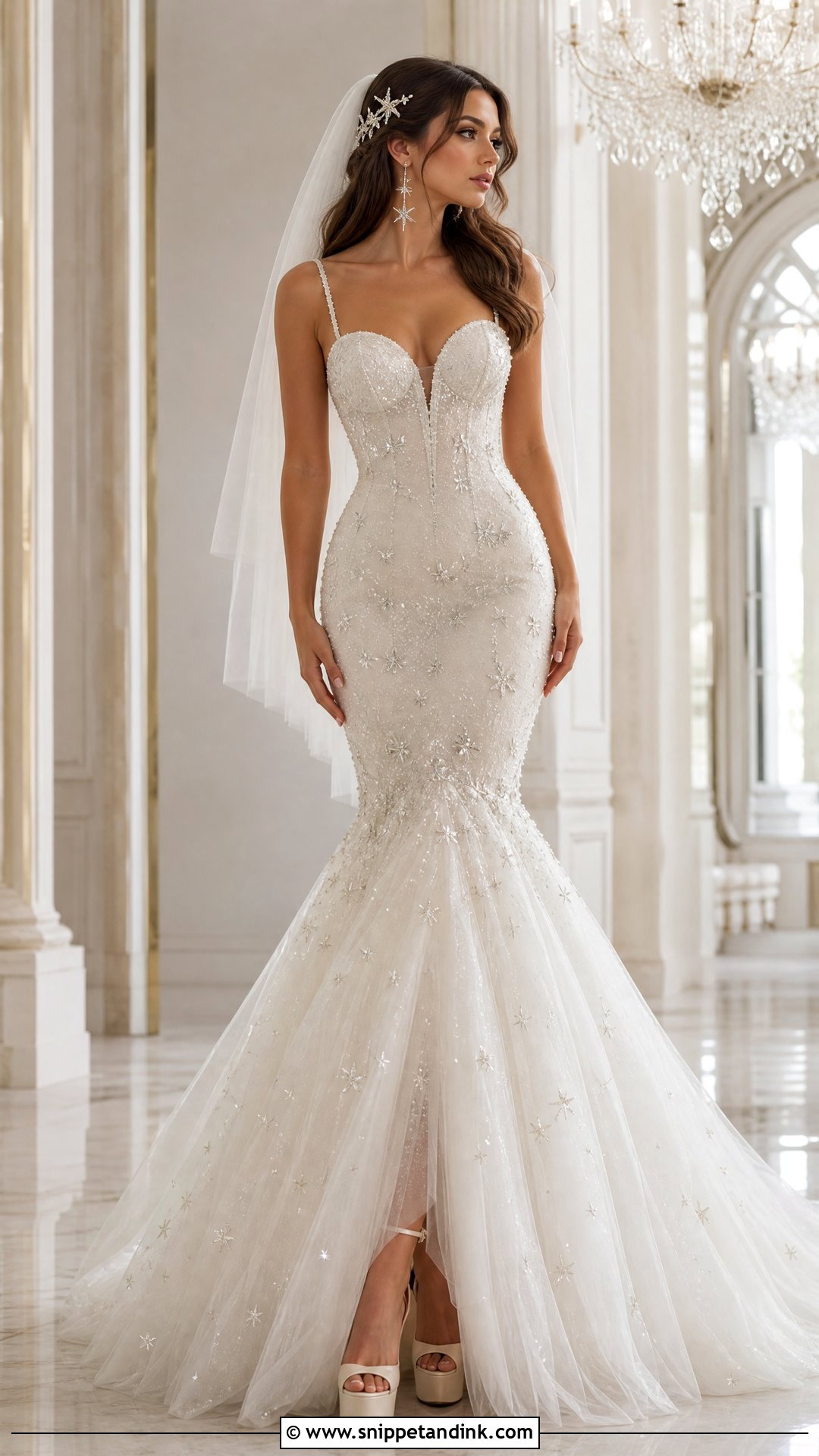 Celestial Mermaid Wedding Dress - Snippet and Ink - 20 Space Wedding Dress Ideas