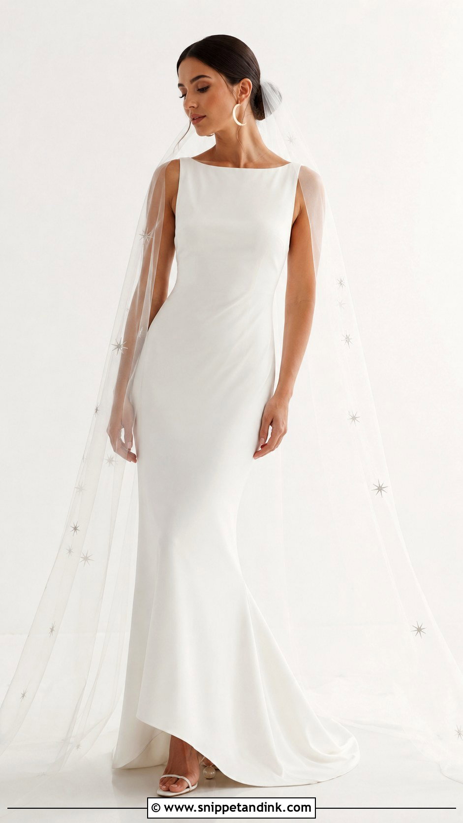 Celestial Minimalist Wedding Dress - Snippet and Ink - 30 Celestial Wedding Dress Ideas
