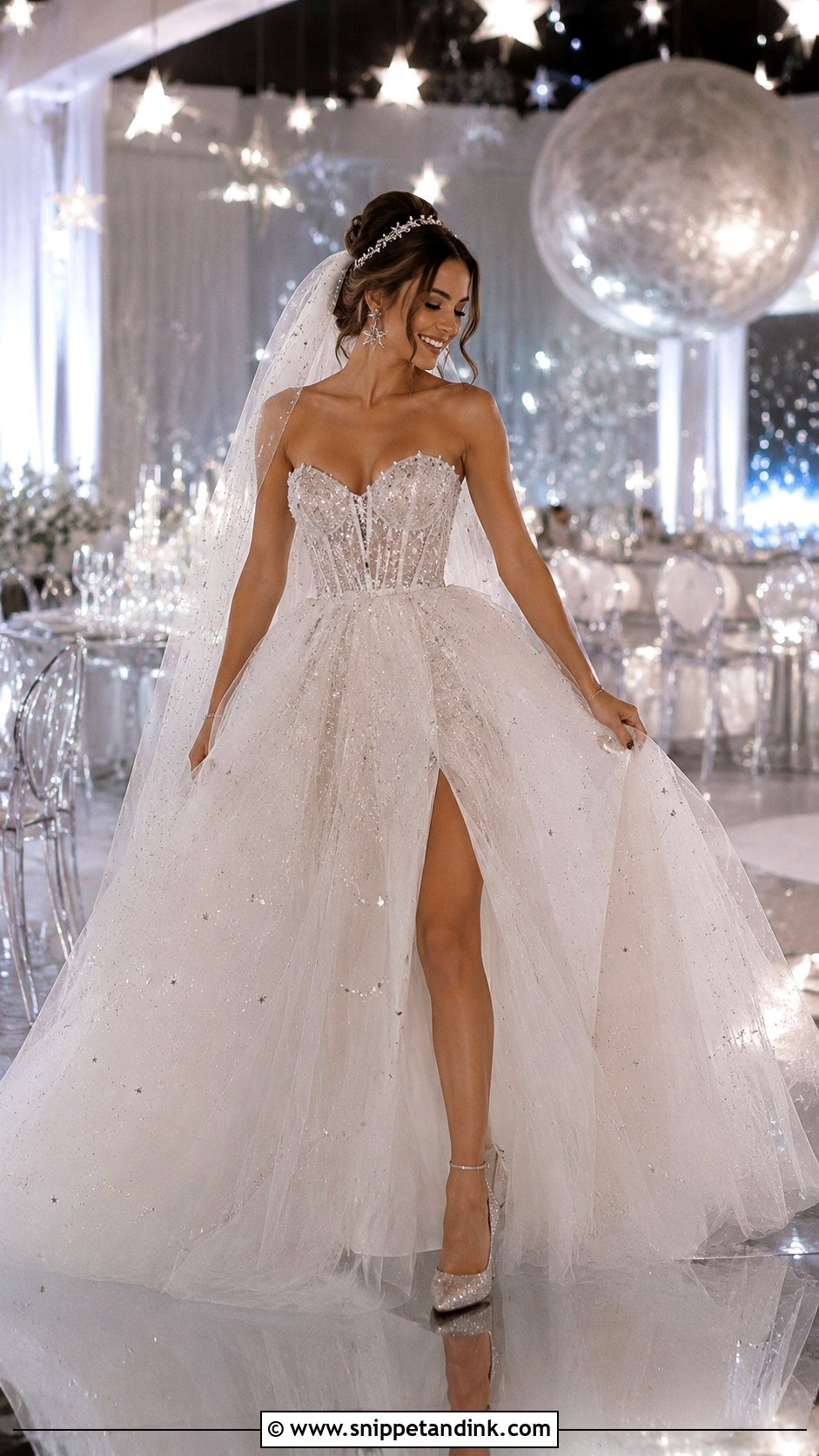 Celestial Tulle Wedding Dress - Snippet and Ink - 25 Star Wars Wedding Dress Ideas
