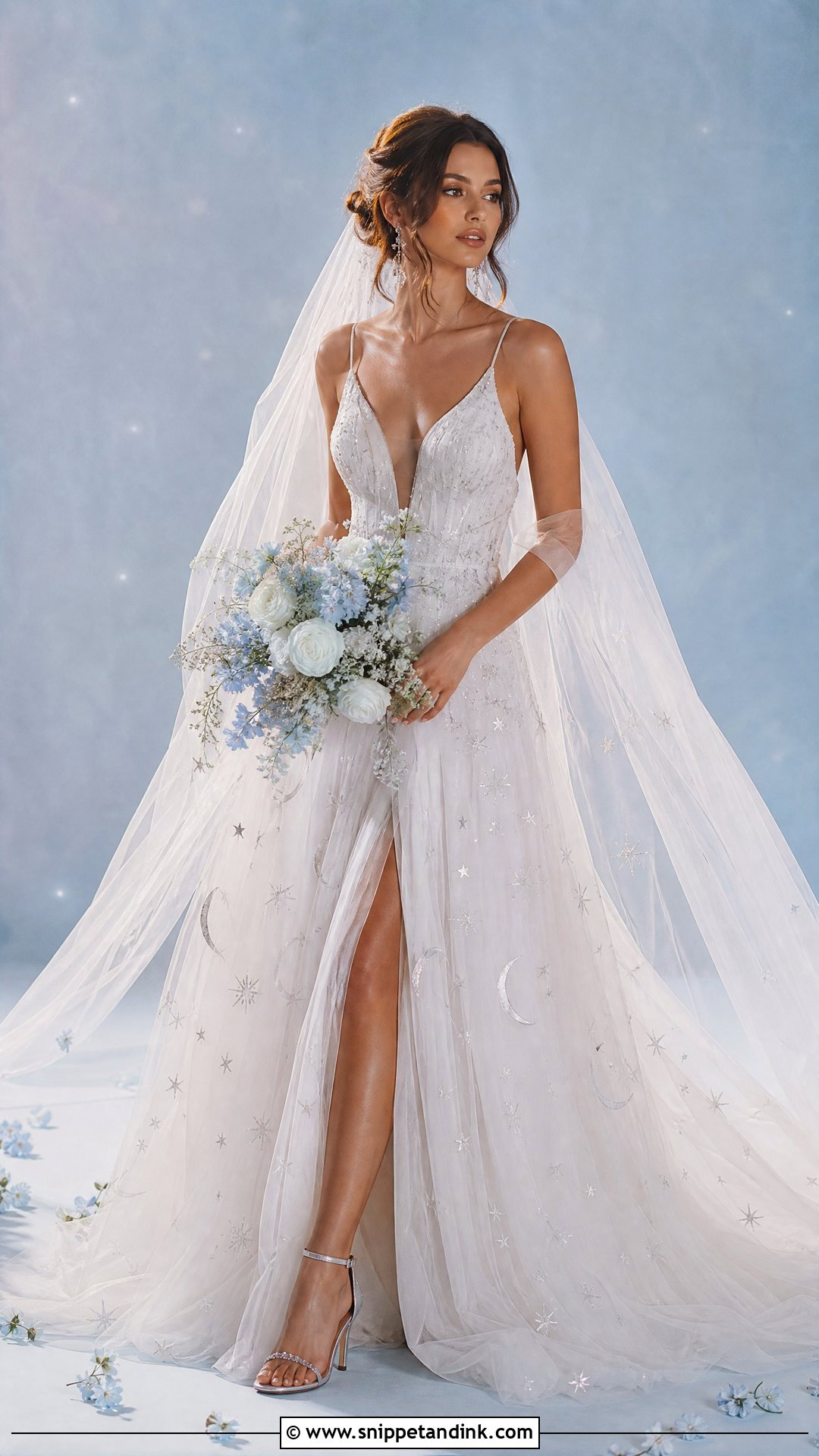 Celestial Wedding Dress Art - Snippet and Ink - 25 Wedding Dress Art Ideas