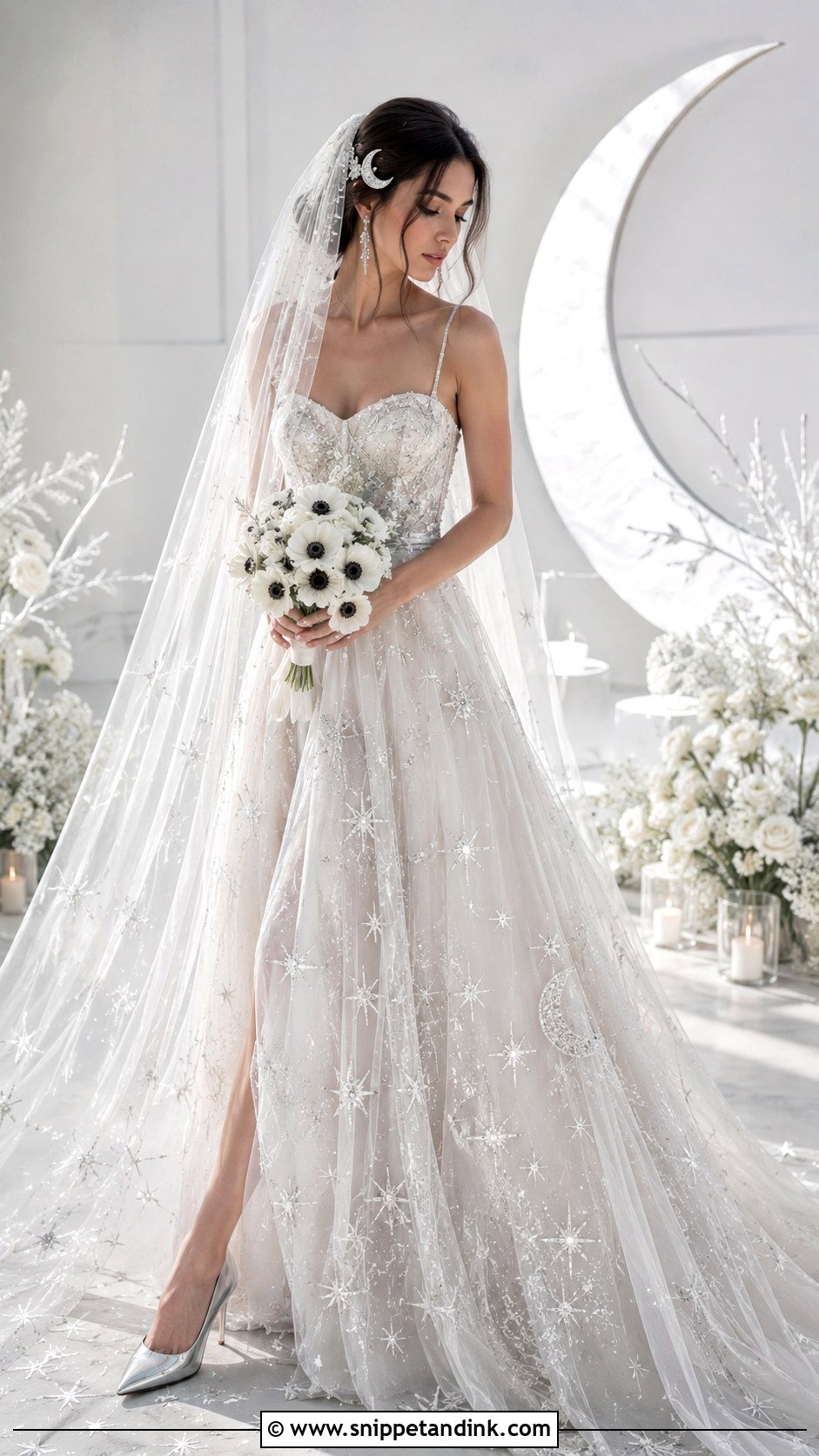Celestial Whimsical Bridal Look - Snippet and Ink - 20 Whimsical Bride Ideas