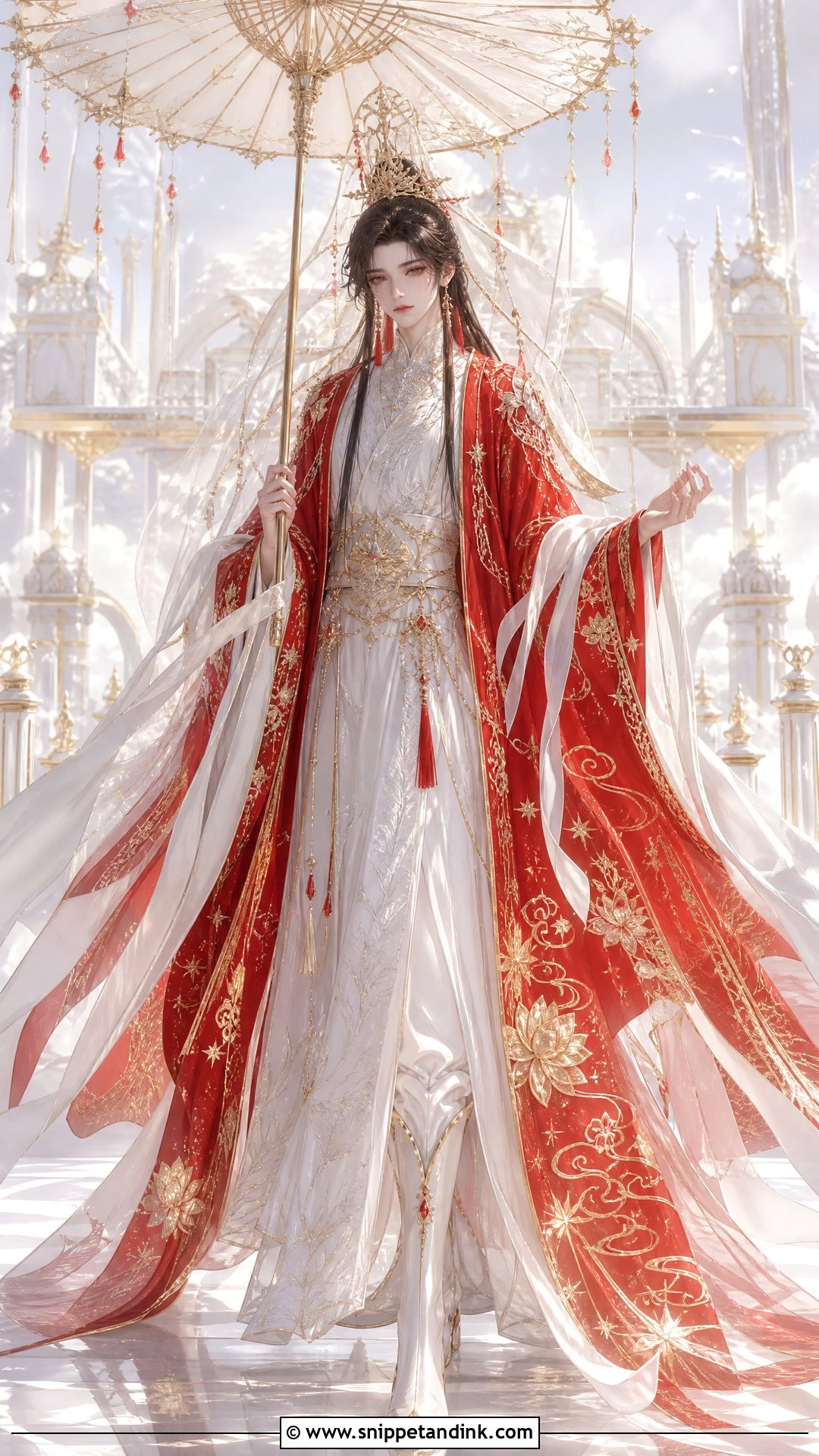 Celestial Xie Lian Wedding Dress - Snippet and Ink - 20 Xie Lian Wedding Dress Ideas
