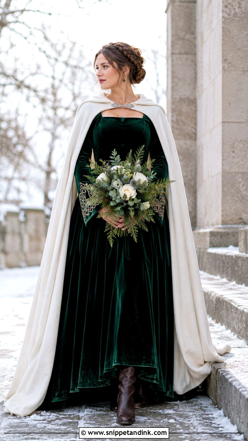 Celtic Velvet Wedding Dress - Snippet and Ink - 20 Celtic Wedding Dresses
