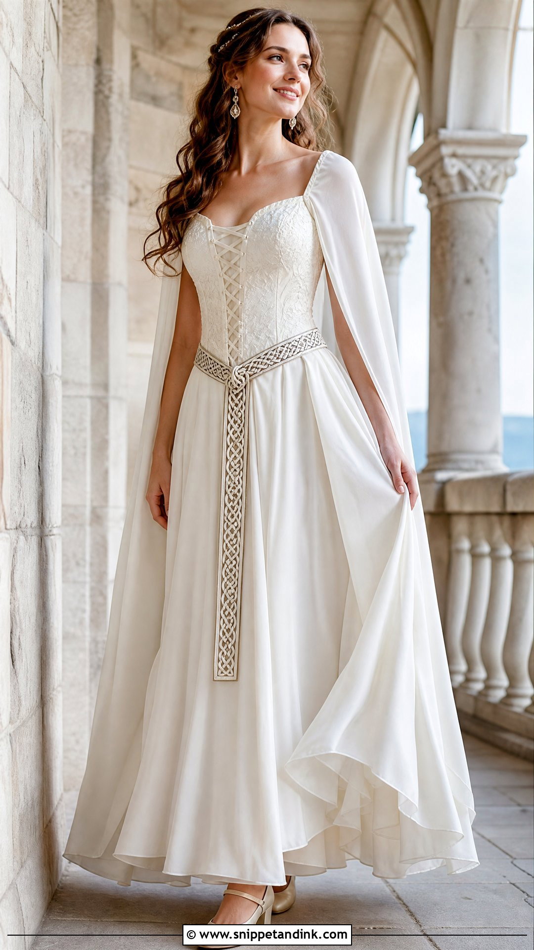 Celtic Wedding Dress With Corset Bodice - Snippet and Ink - 25 Celtic Wedding Dress Ideas