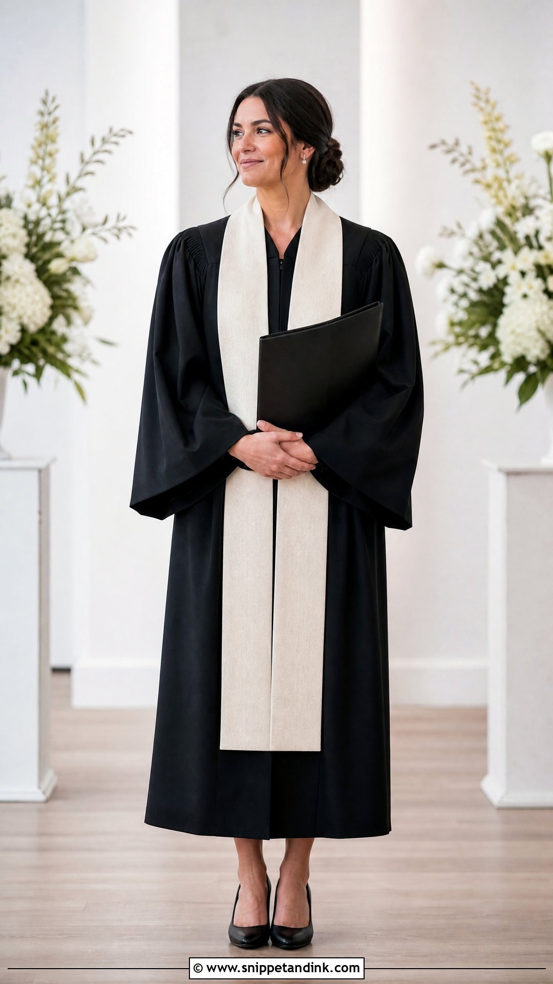 Ceremony Robe And Stole Wedding Officiant Outfit - Snippet and Ink - 20 Wedding Officiant Outfit Ideas