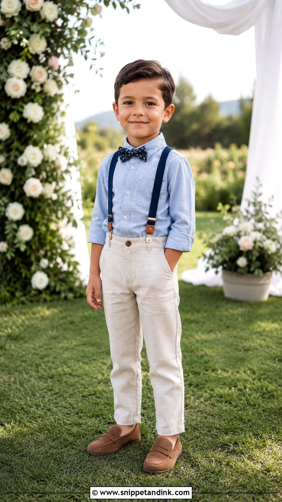 Chambray Blue Ring Bearer Outfit - Snippet and Ink - 20 Blue Ring Bearer Outfit Ideas