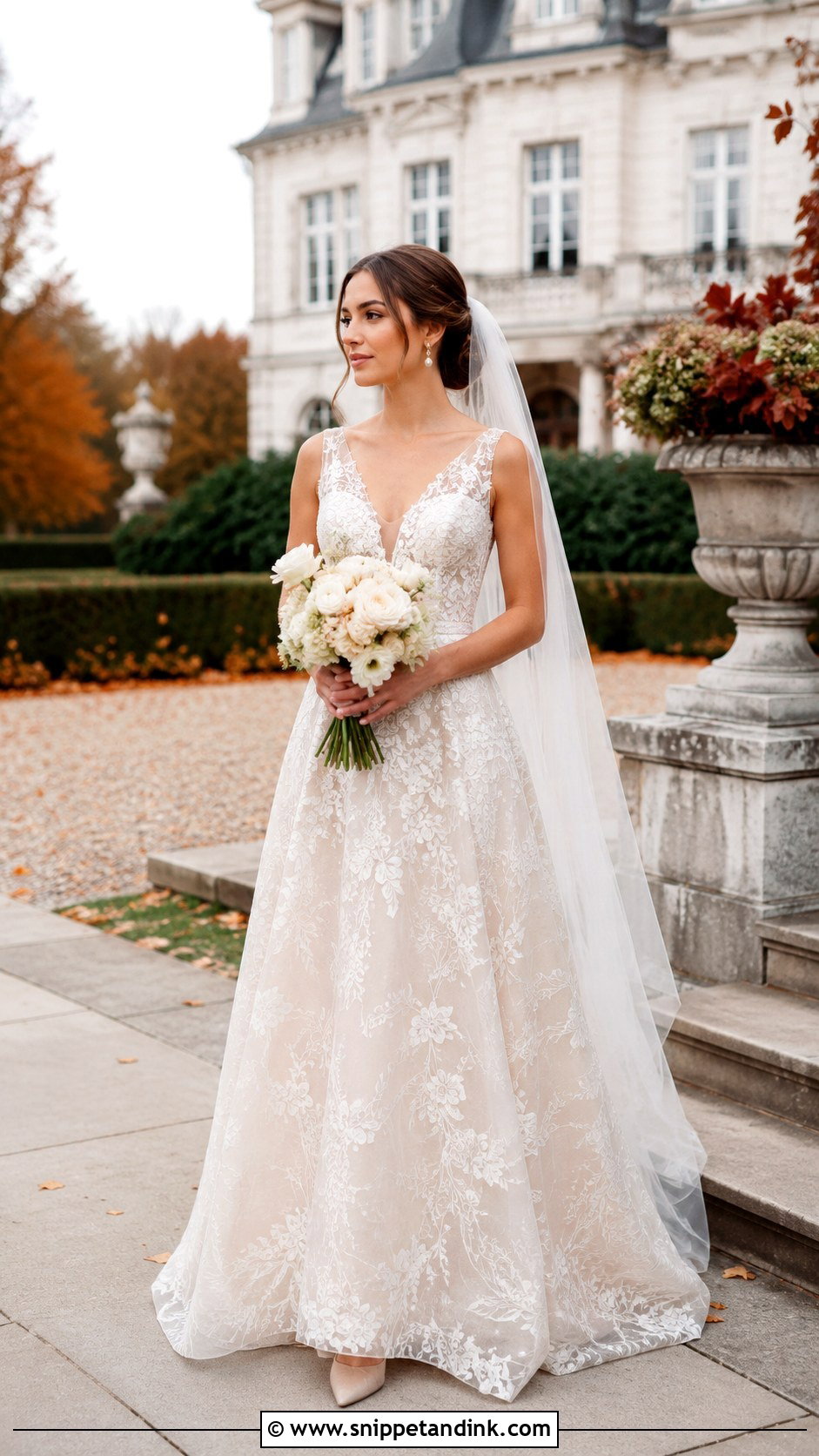 Champagne A Line Wedding Dress - Snippet and Ink - 20 Align Wedding Dress Ideas