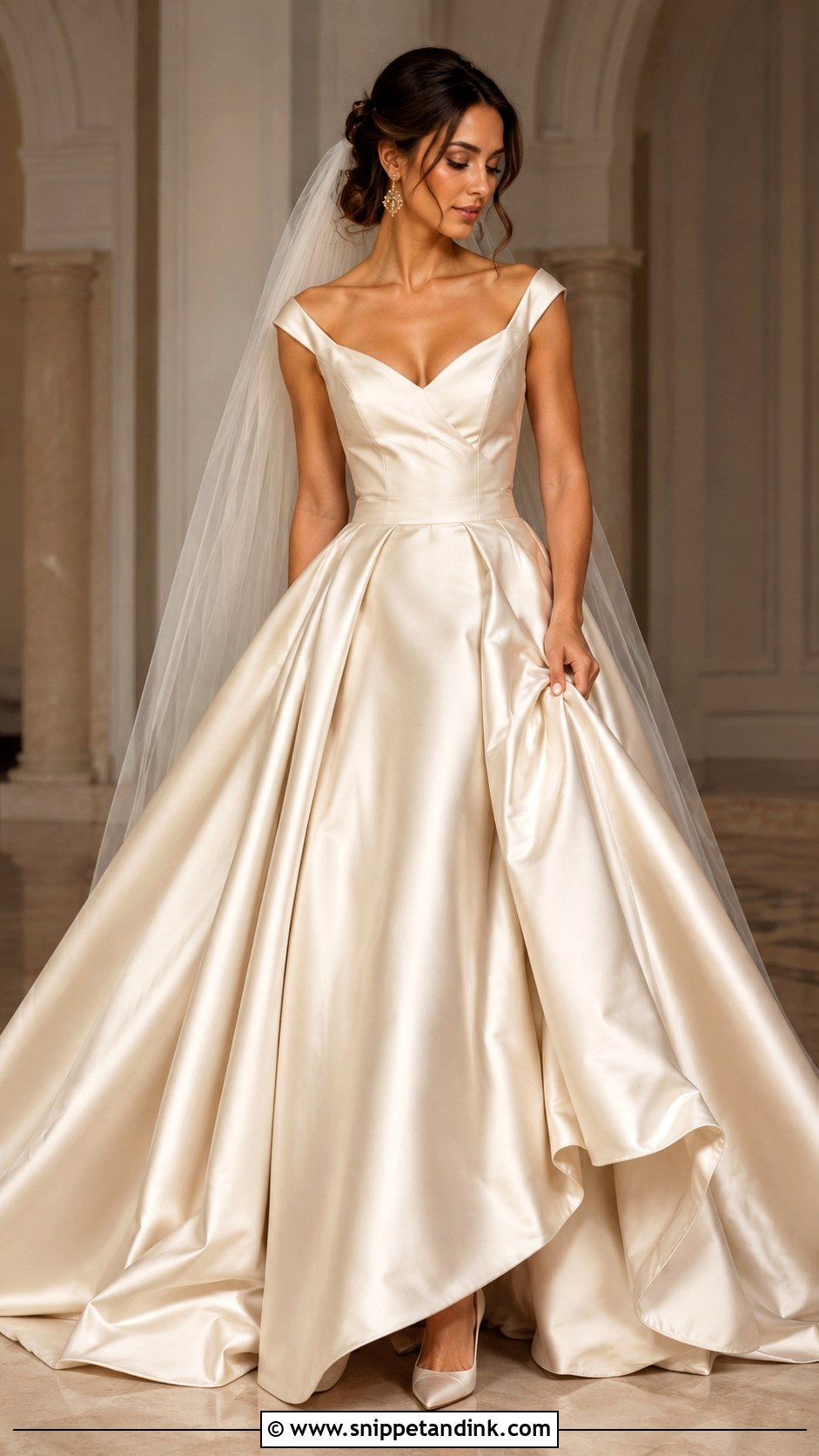 Champagne Ball Gown Wedding Dress - Snippet and Ink - 30 Wedding Ball Gown Ideas