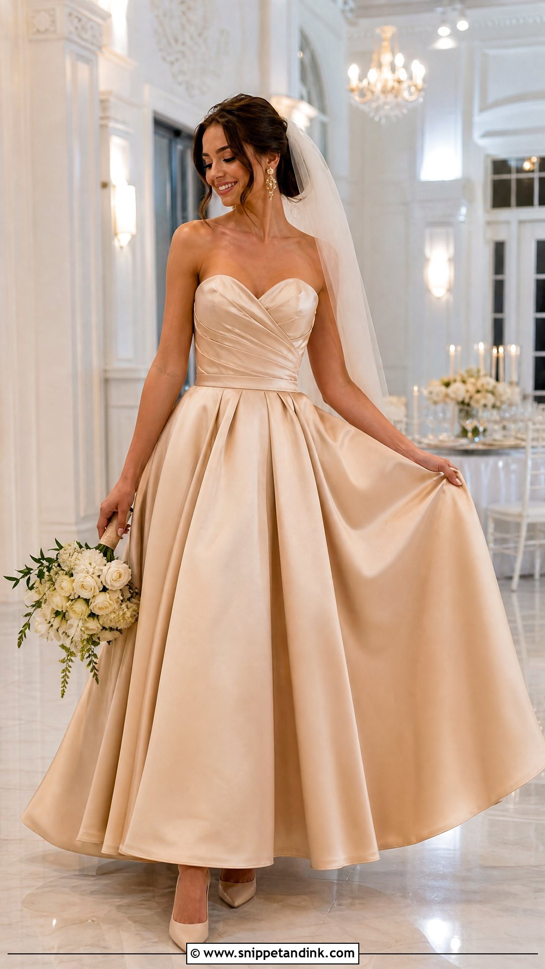 Champagne Ballroom Wedding Dress - Snippet and Ink - 25 Ballroom Wedding Dress Ideas