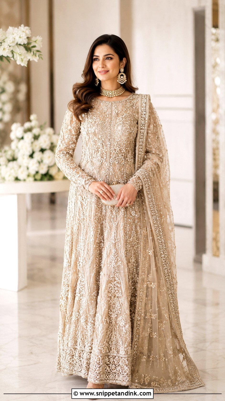 Champagne Barat Gown - Snippet and Ink - 25 Barat Dresses
