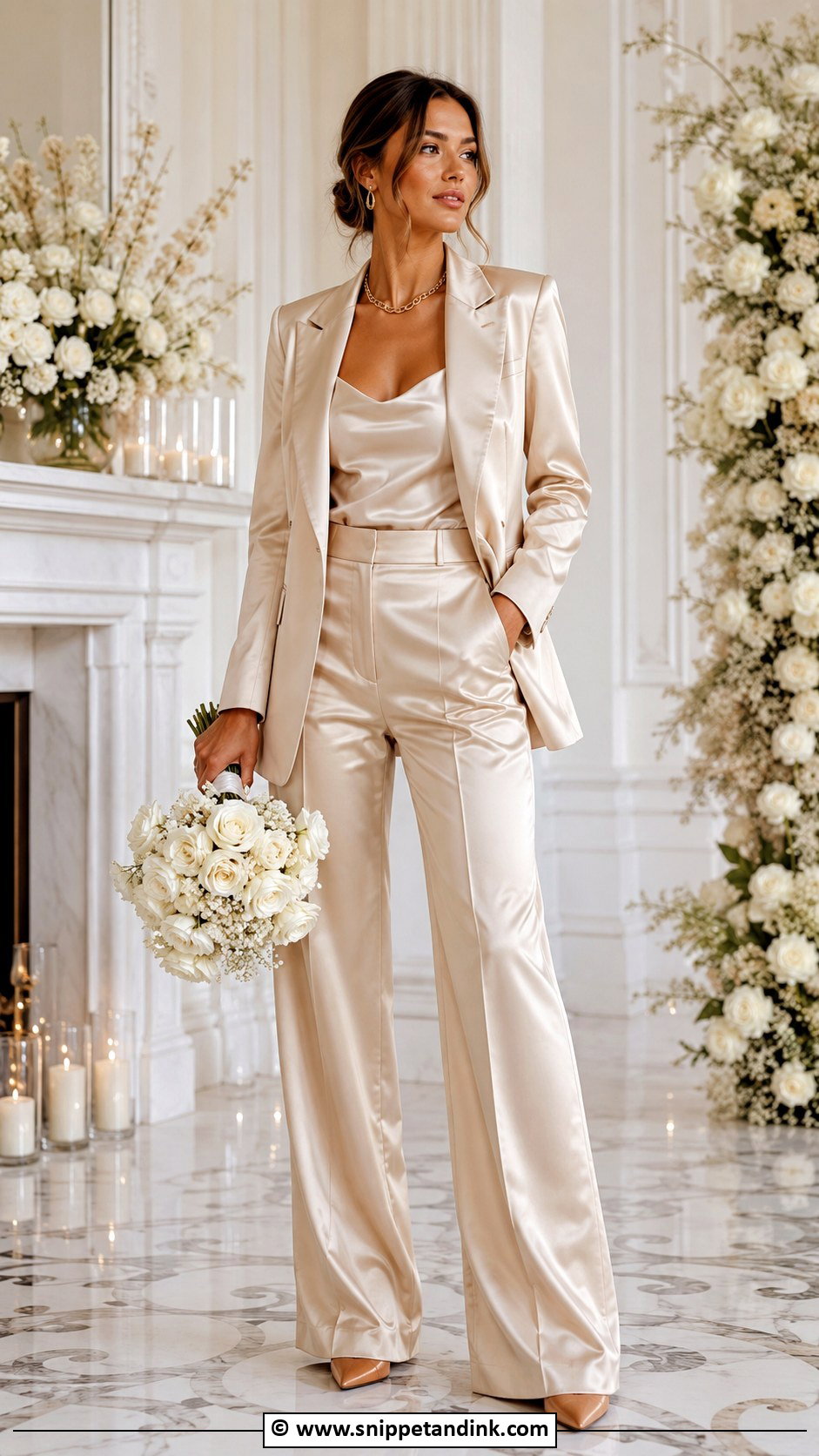 Champagne Bridal Suit - Snippet and Ink - 25 Bridal Suits for Women