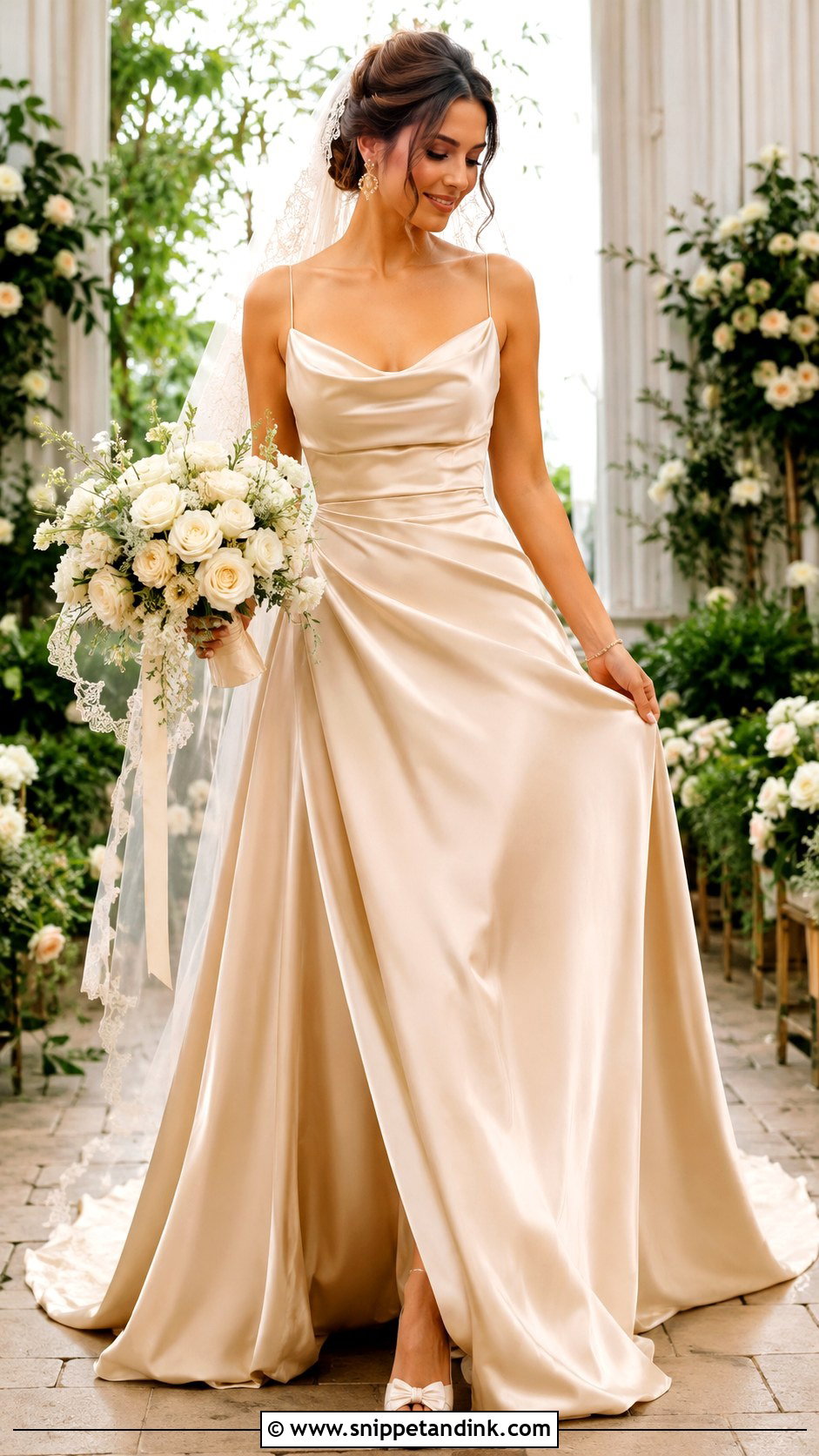 Champagne Bride Gown - Snippet and Ink - 25 Bride Gown Design Ideas