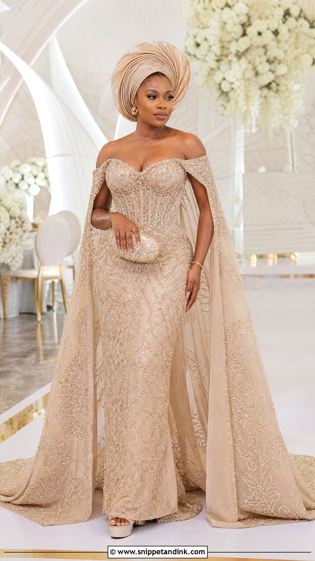 Champagne Crystal Veekee James Traditional Wedding Dress - Snippet and Ink - 20 Veekee James Traditional Wedding Dress Ideas