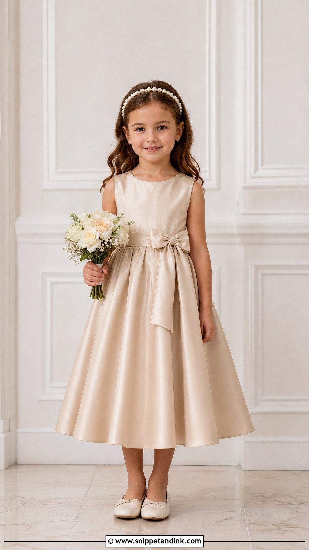 Champagne Flower Girl Dress - Snippet and Ink - 25 Flowergirls Wedding Dresses