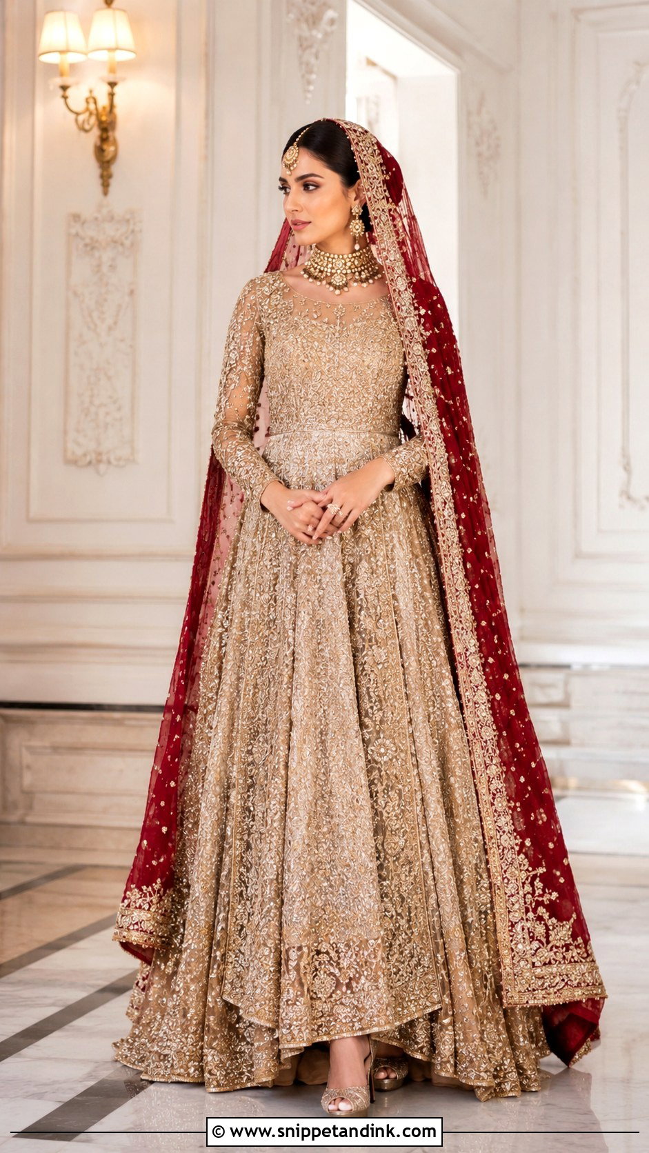 Champagne Gold Barat Bridal Gown - Snippet and Ink - 20 Bridal Dresses for Barat