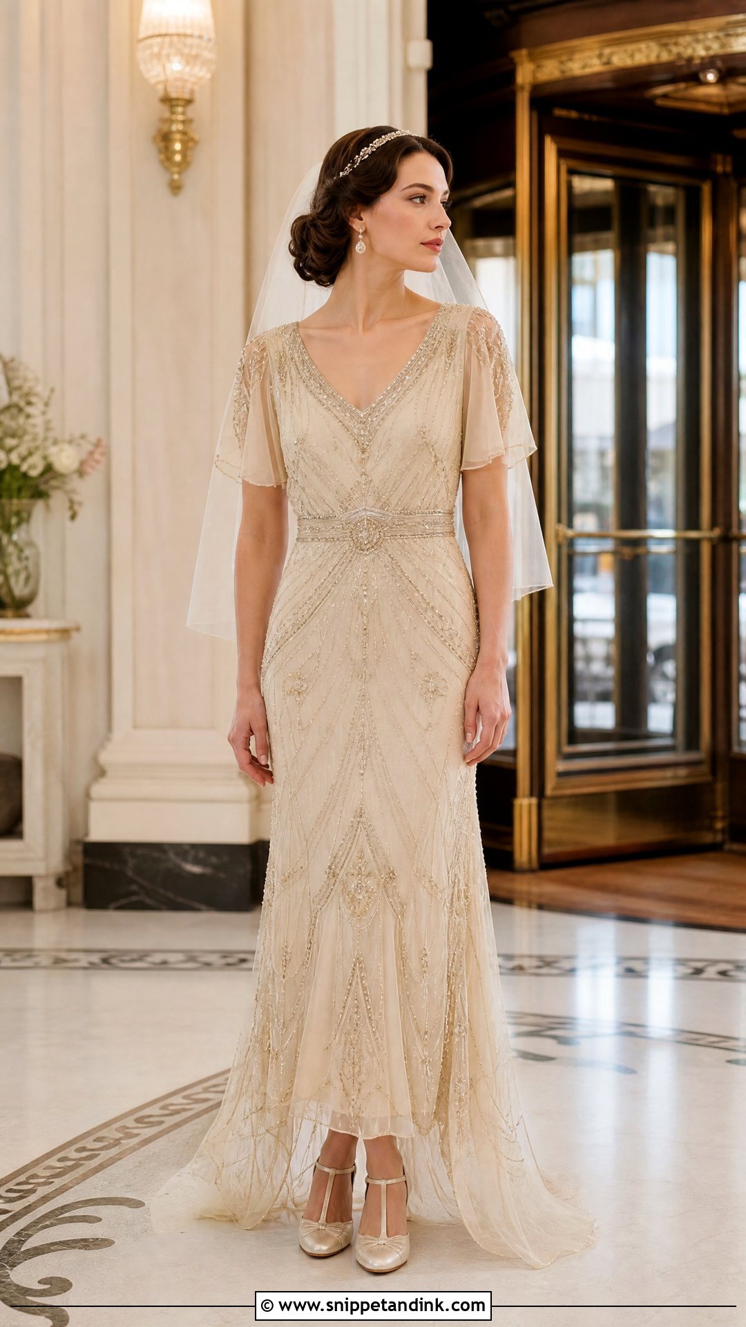 Champagne Gold Vintage Wedding Dress - Snippet and Ink - 25 Champagne Gold Wedding Dress Ideas