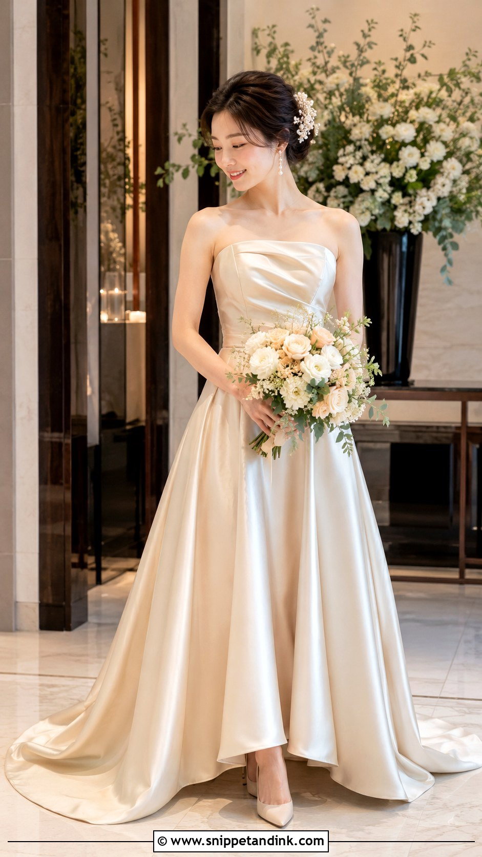 Champagne Japan Wedding Dress - Snippet and Ink - 25 Japan Wedding Dress Ideas