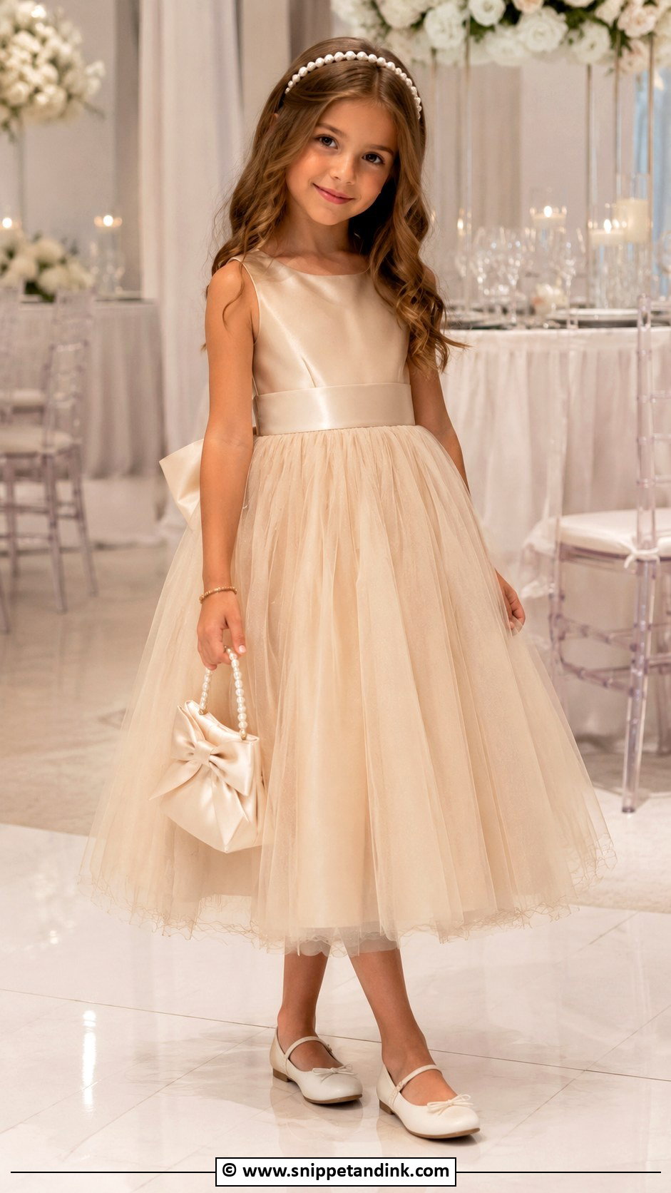 Champagne Kids Wedding Dress - Snippet and Ink - 30 Kids Wedding Dress Ideas
