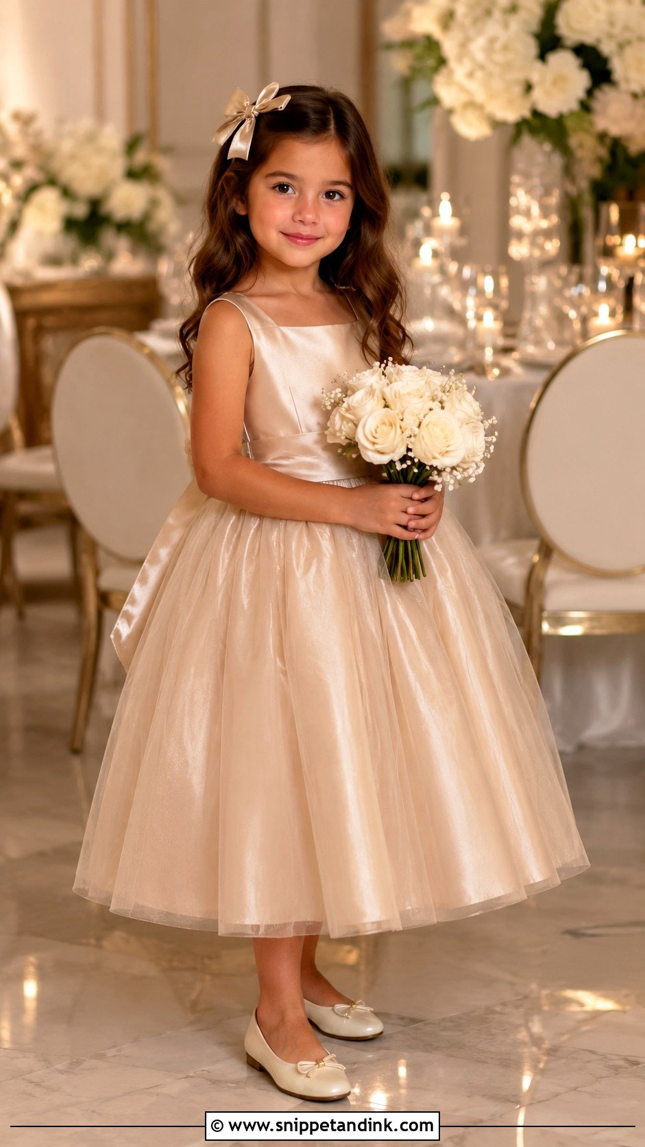 Champagne Little Bride Gown - Snippet and Ink - 25 Little Bride Gown Styles