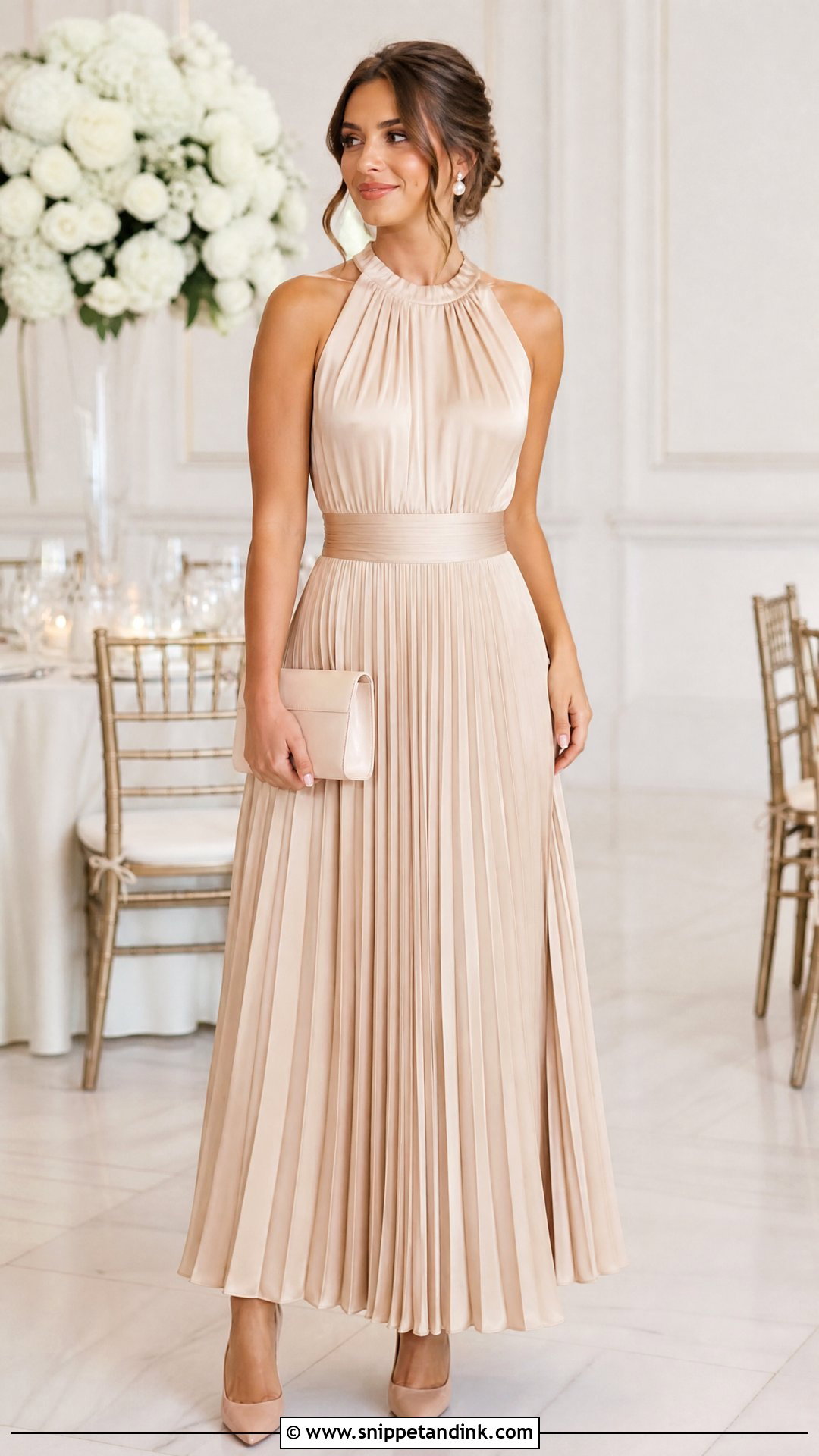 Champagne Maid Of Honor Dress - Snippet and Ink - 25 Wedding Maid of Honor Dresses