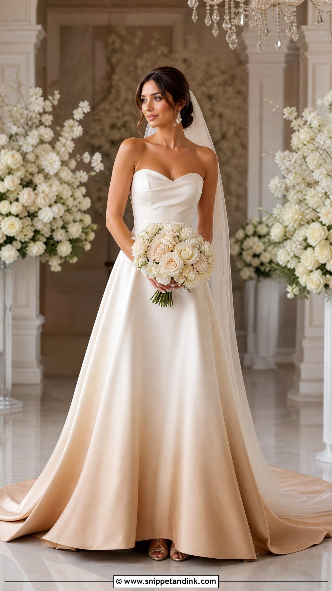 Champagne Ombre Wedding Dress - Snippet and Ink - 25 Ombre Wedding Dress Ideas