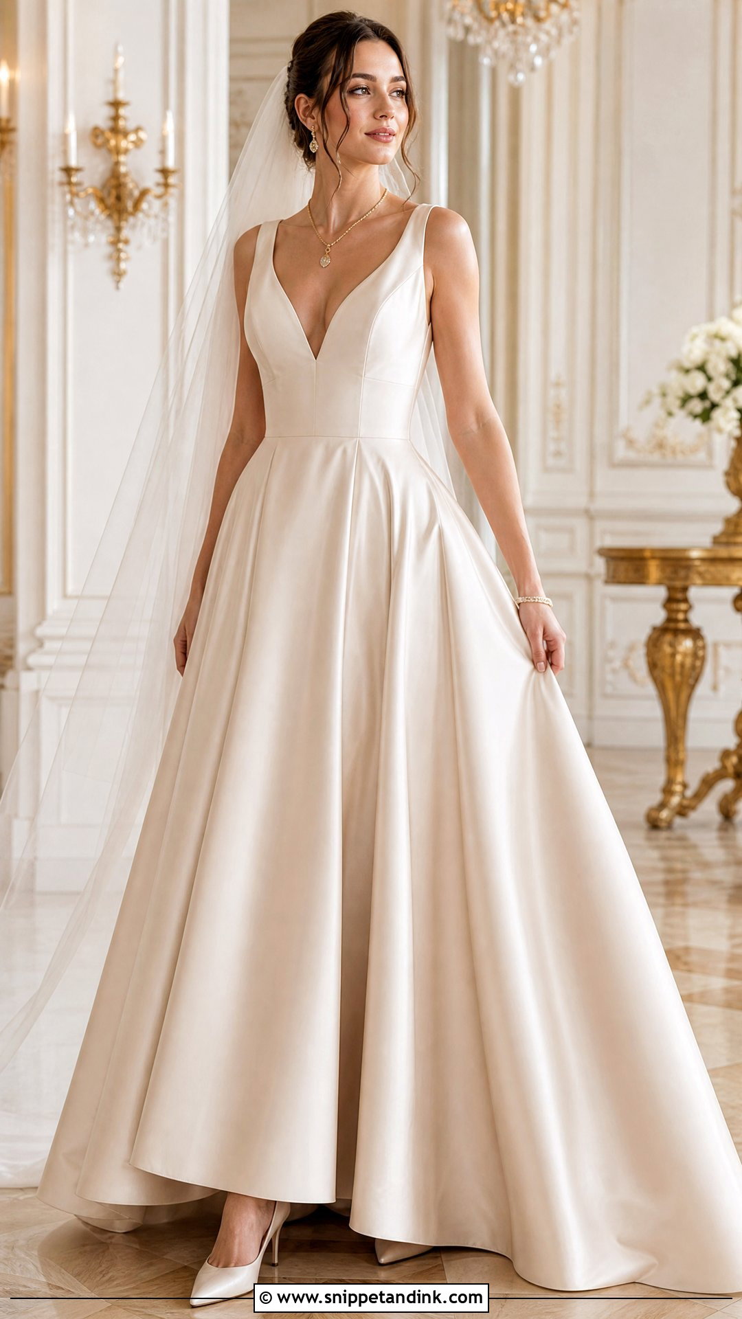 Champagne Pastel Wedding Dress - Snippet and Ink - 25 Pastel Wedding Dress Ideas