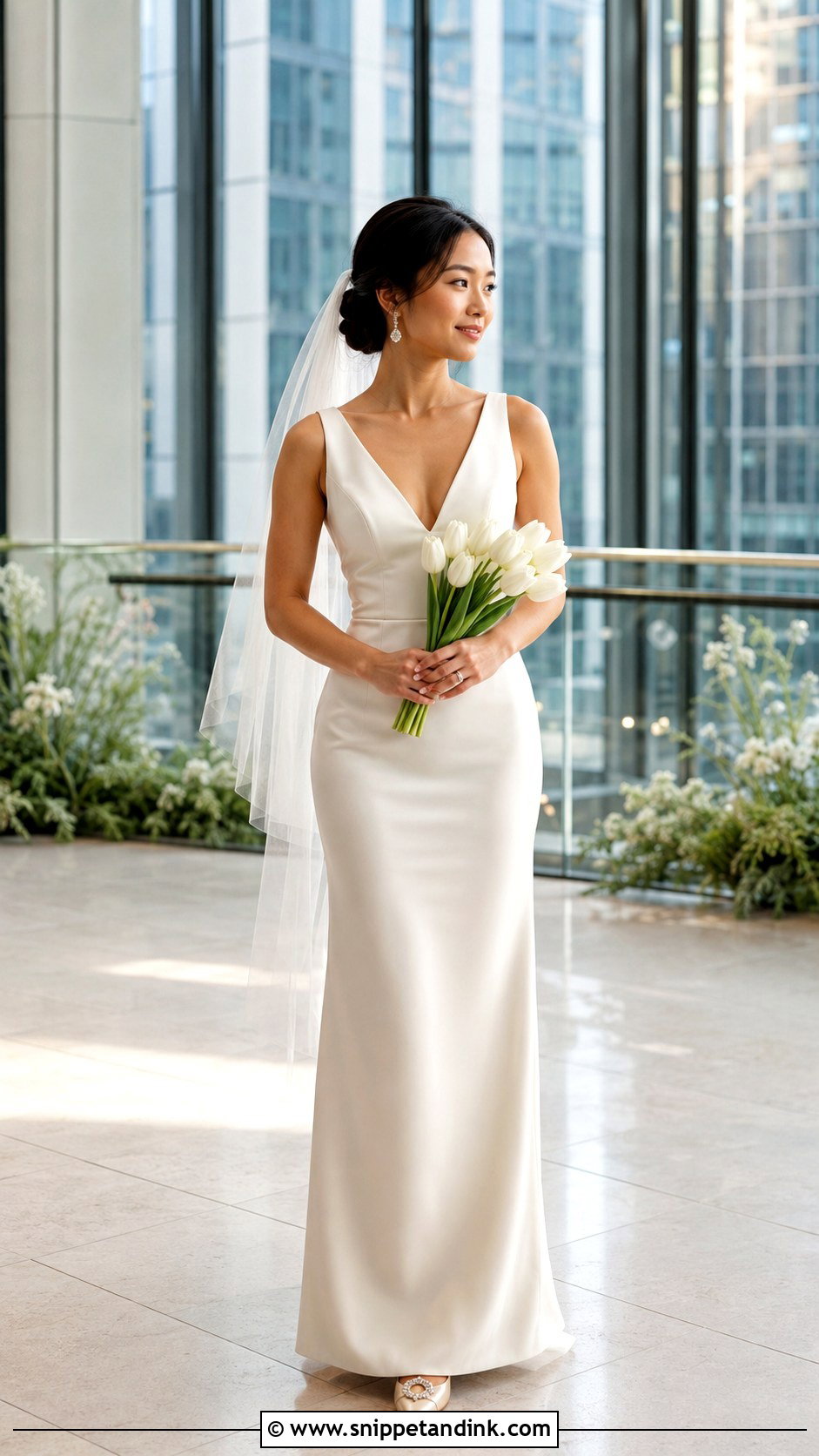 Champagne Petite Sheath Bridal Dress - Snippet and Ink - 20 Champagne Bridal Dress Ideas