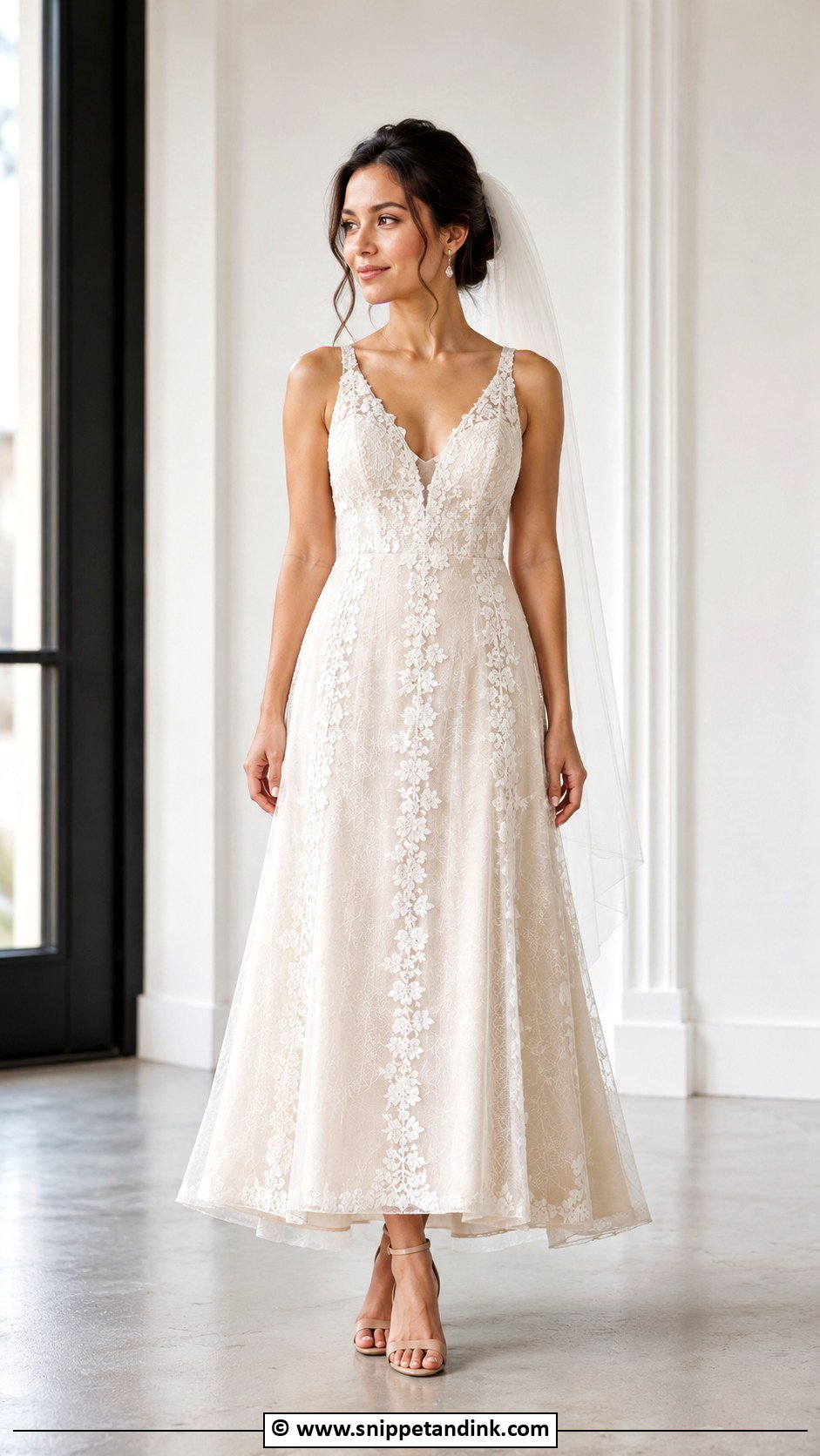 Champagne Petite Wedding Dress - Snippet and Ink - 30 Champagne Wedding Dress Ideas