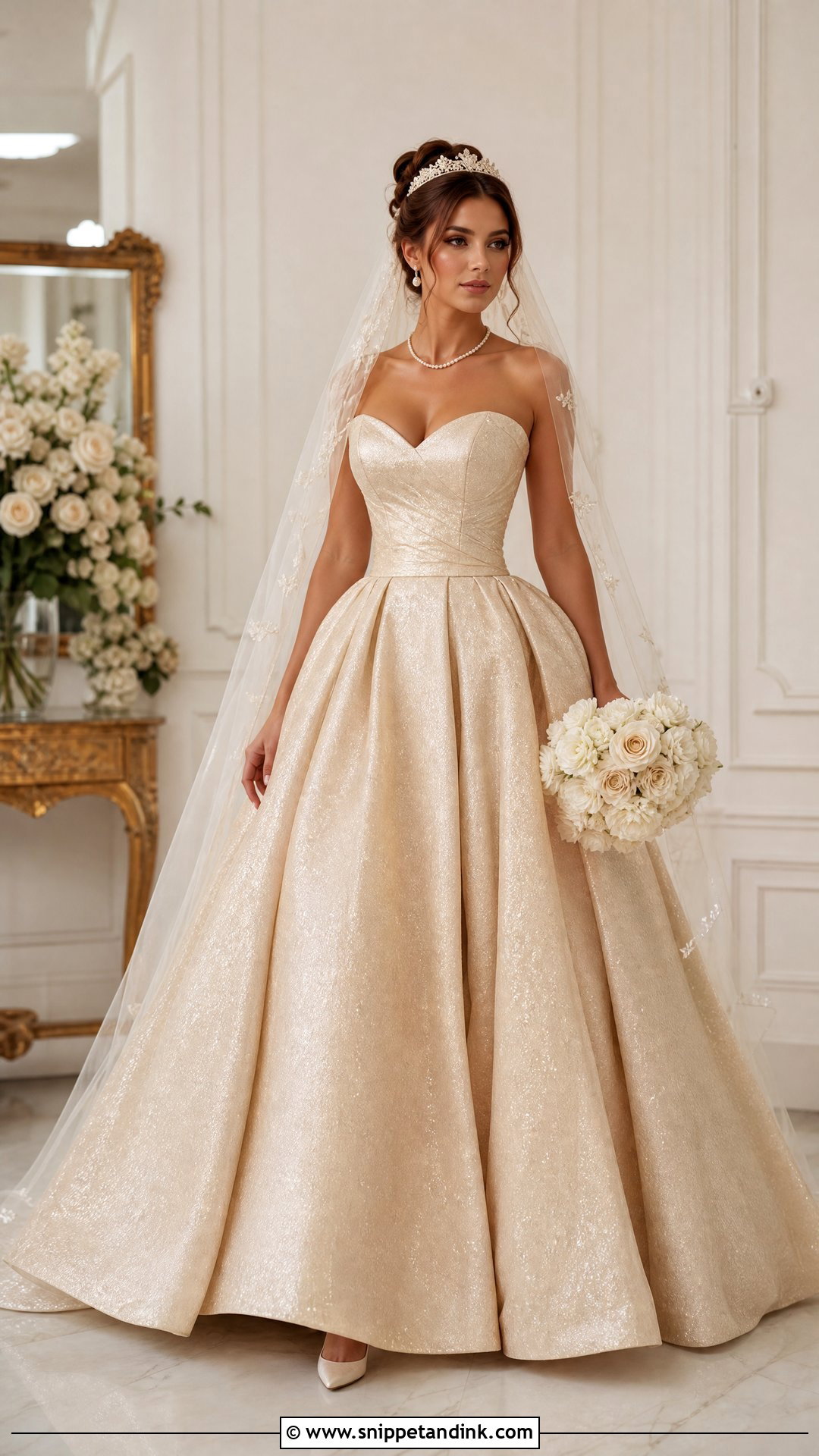 Champagne Princess Bride Dress - Snippet and Ink - 25 Princess Bride Dress Ideas
