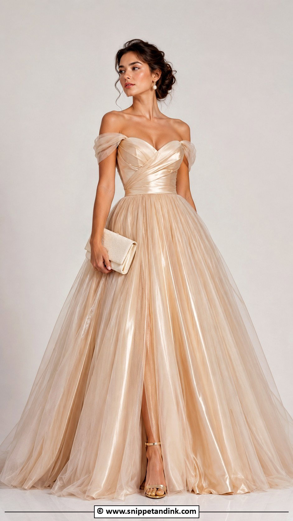 Champagne Princess Gown - Snippet and Ink - 35 Princess Gown Ideas