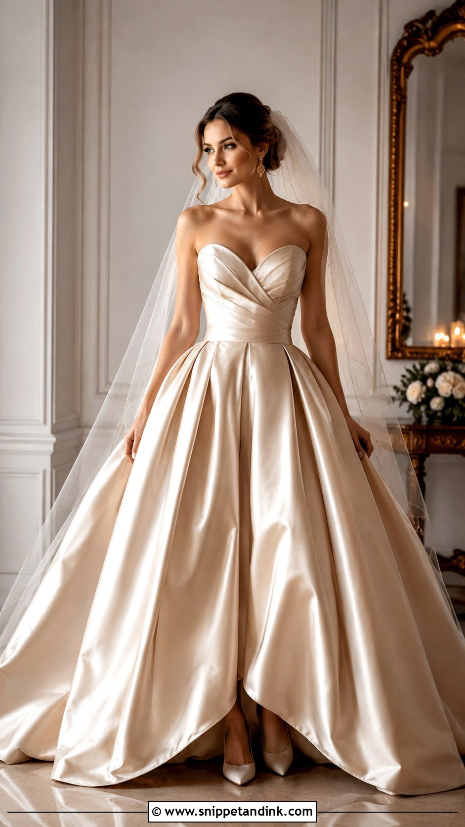Champagne Puffy Wedding Dress - Snippet and Ink - 25 Puffy Wedding Dress Ideas