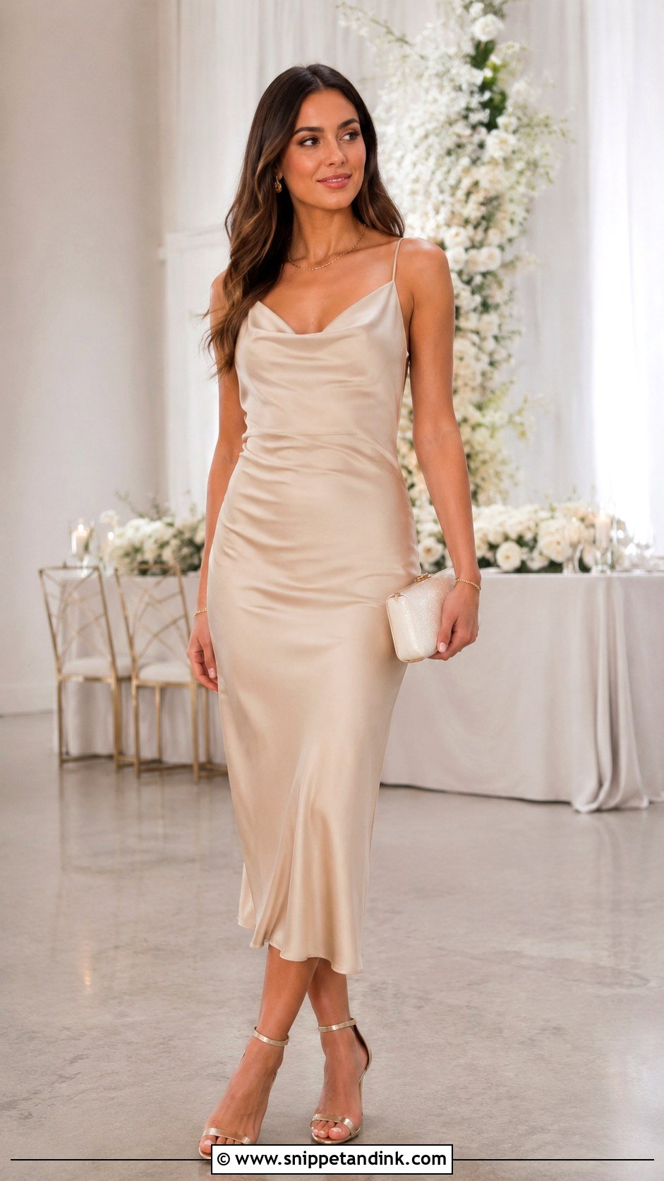 Champagne Reception Dress For Bride - Snippet and Ink - 25 Changing Dresses for Brides