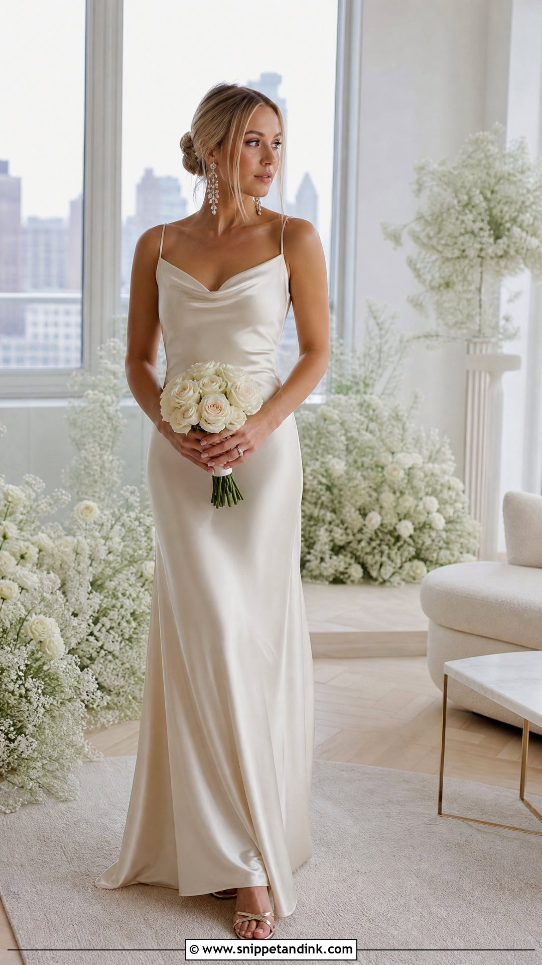 Champagne Satin Serena Van Der Woodsen Wedding Dress - Snippet and Ink - 20 Serena Van Der Woodsen Wedding Dress Ideas