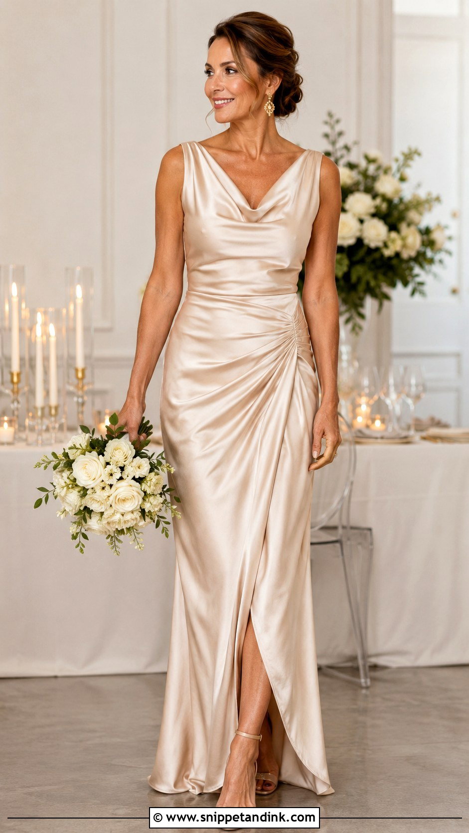 Champagne Second Marriage Wedding Dress - Snippet and Ink - 25 Second Marriage Wedding Dress Ideas