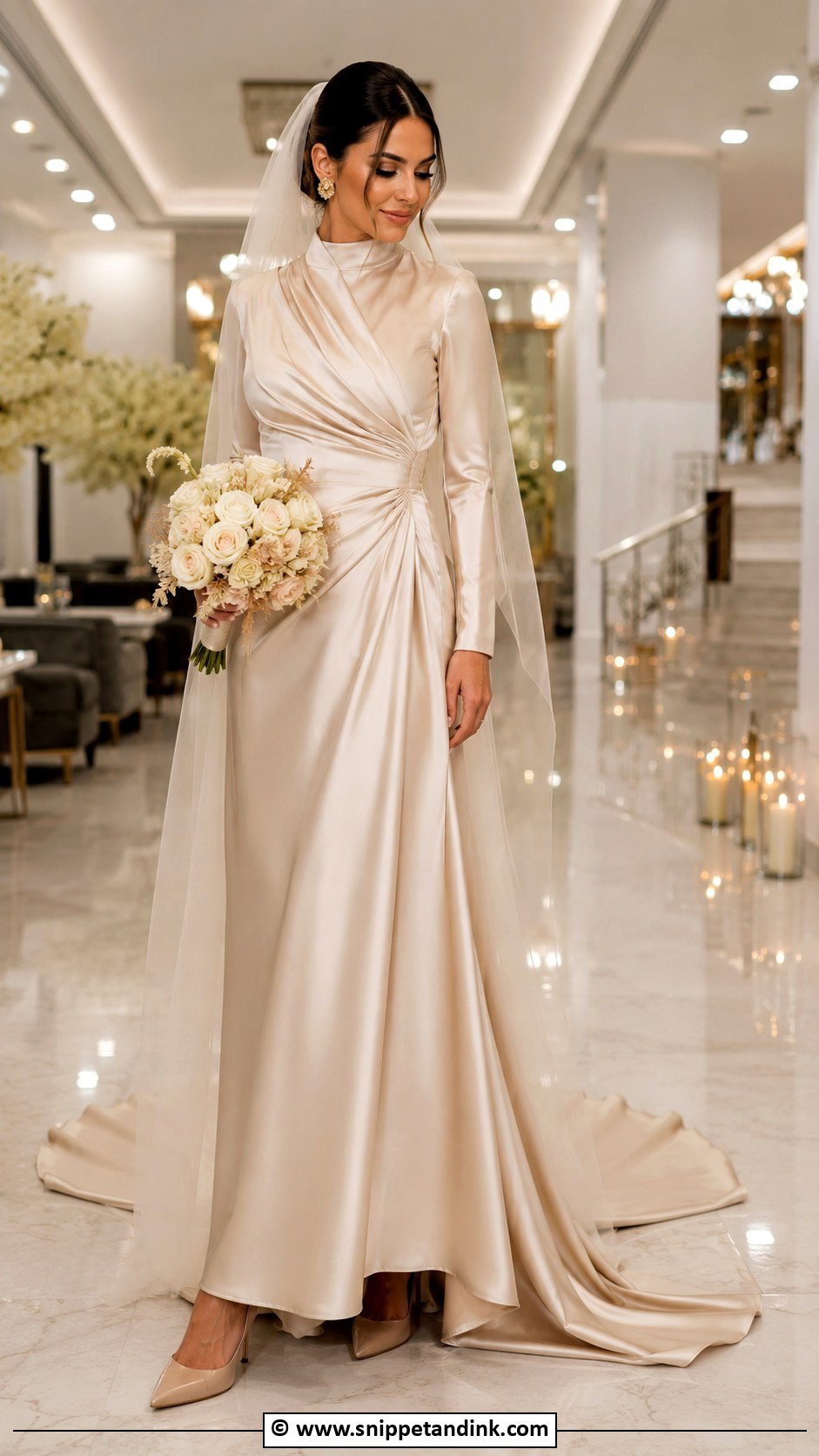 Champagne Turkish Wedding Dress - Snippet and Ink - 30 Turkish Wedding Dress Ideas