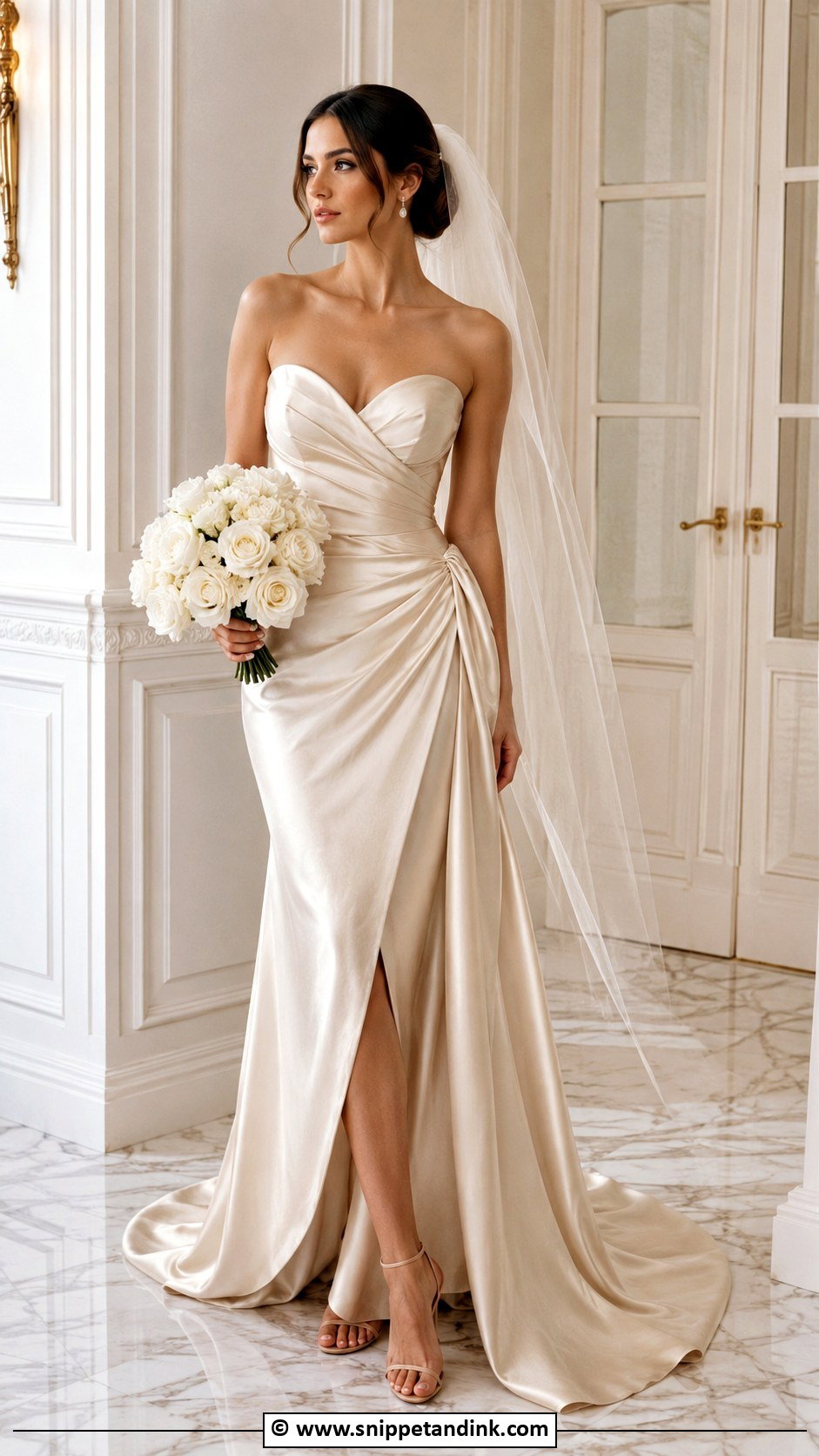 Champagne Wedding Dress - Snippet and Ink - 30 Pretty Wedding Dresses