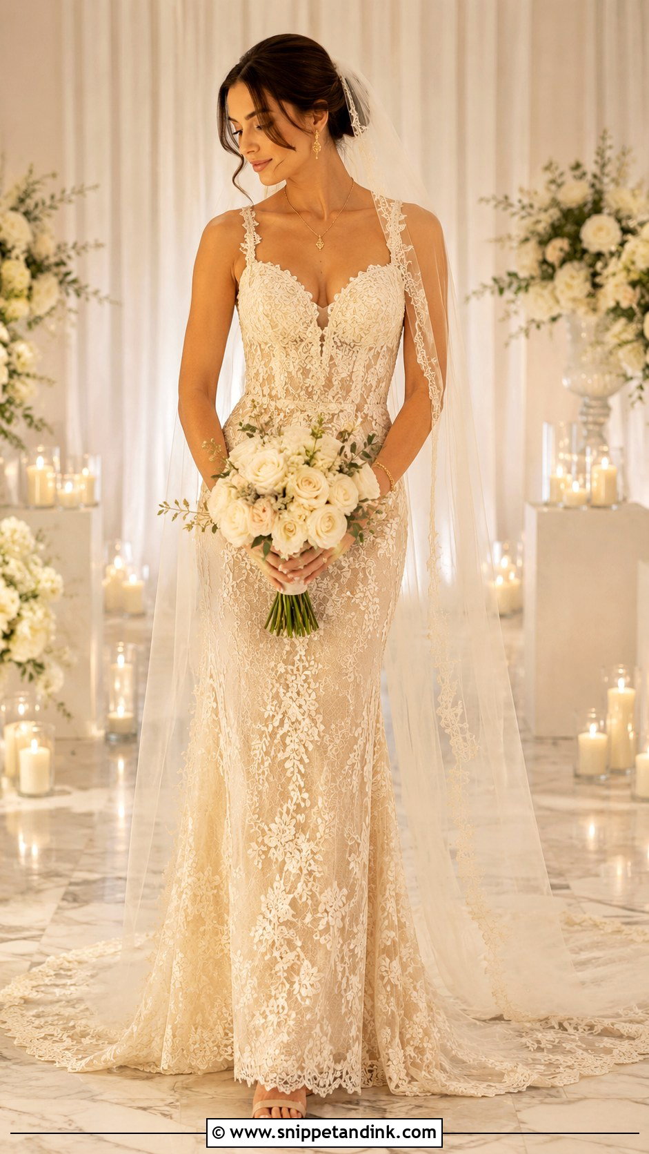 Champagne Wedding Dress - Snippet and Ink - 30 My Dream Wedding Dress Ideas