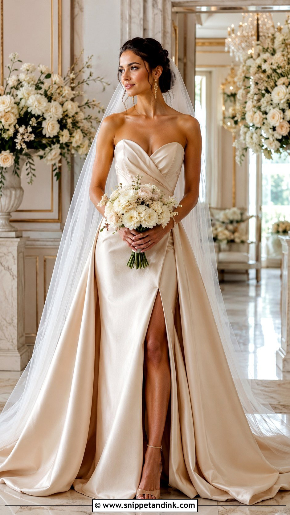 Champagne Wedding Dress - Snippet and Ink - 30 Wedding Dresses Aesthetic