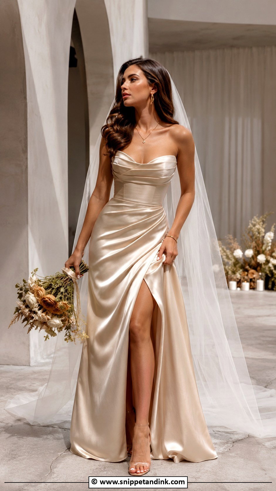 Champagne Wedding Dress - Snippet and Ink - 30 Alt Wedding Dress Ideas