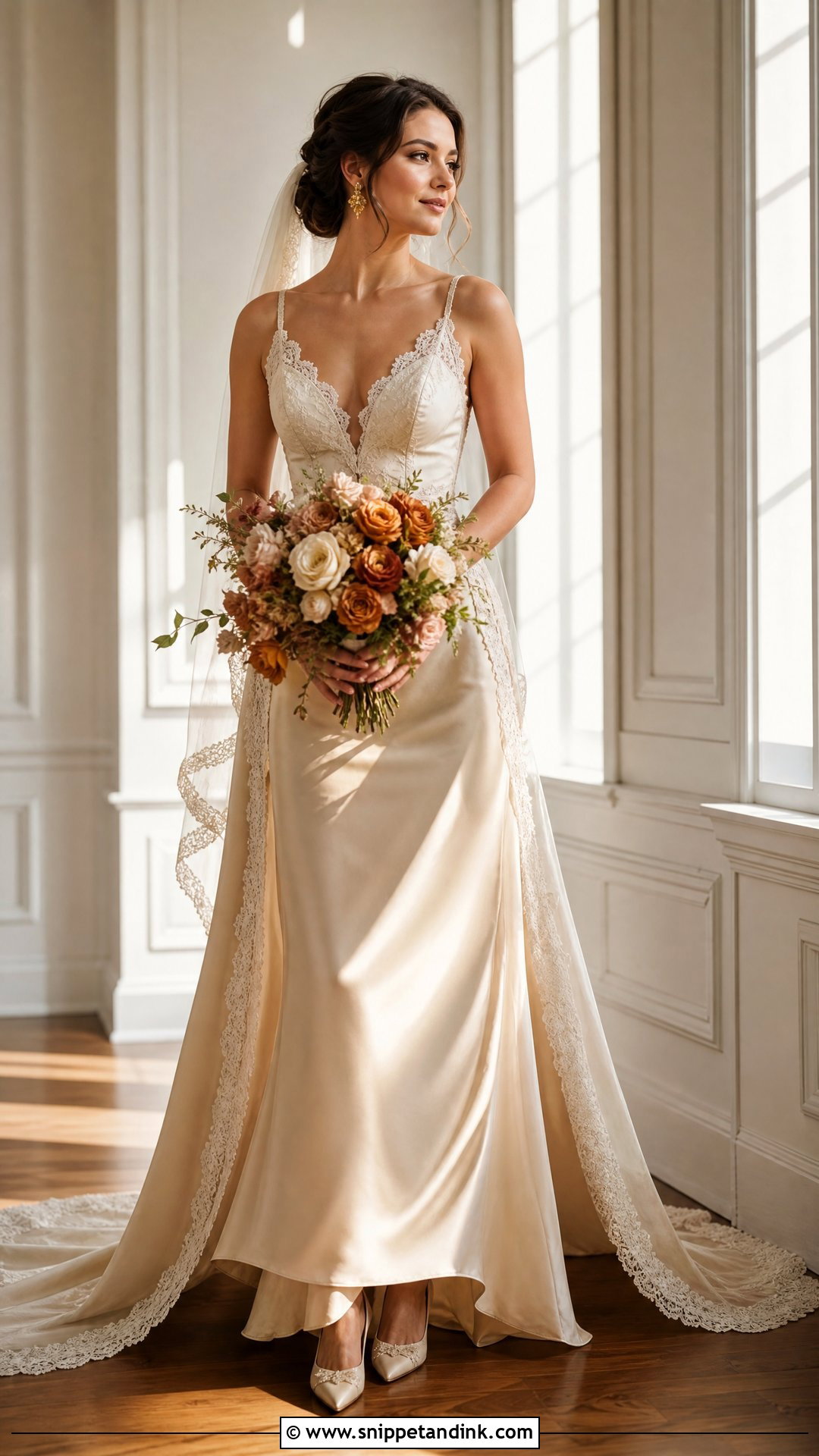 Champagne Wedding Dress - Snippet and Ink - 25 Vintage Timeless Wedding Dress Ideas