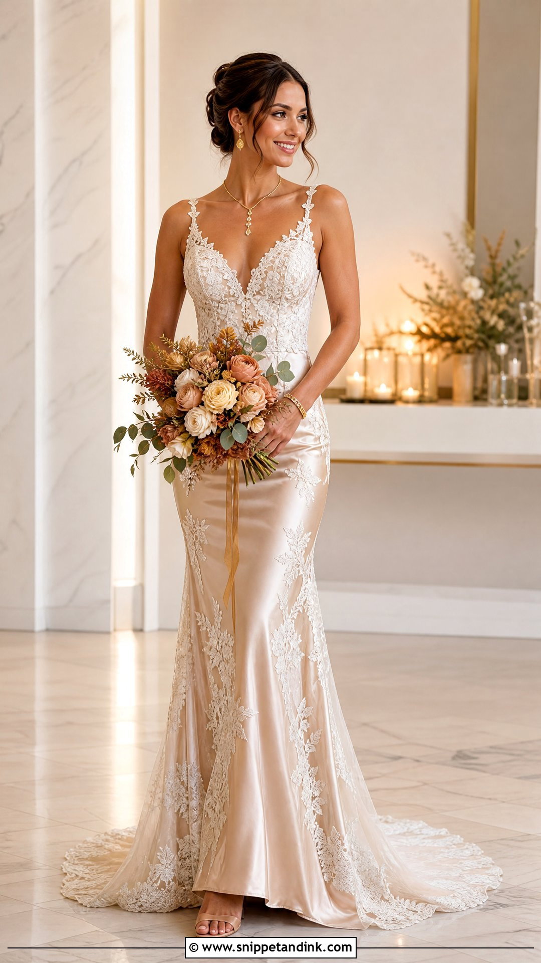 Champagne Wedding Dress - Snippet and Ink - 25 Wedding Dresses Inspiration