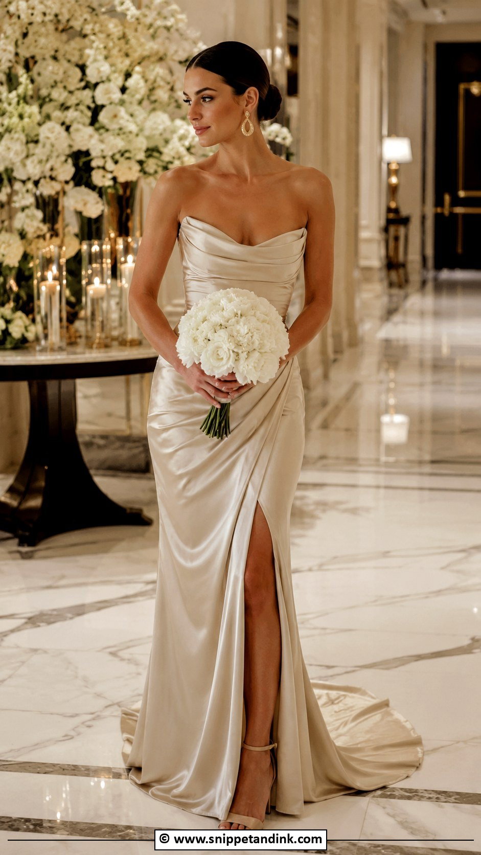 Champagne Wedding Dress - Snippet and Ink - 30 Alternative Wedding Dress Ideas
