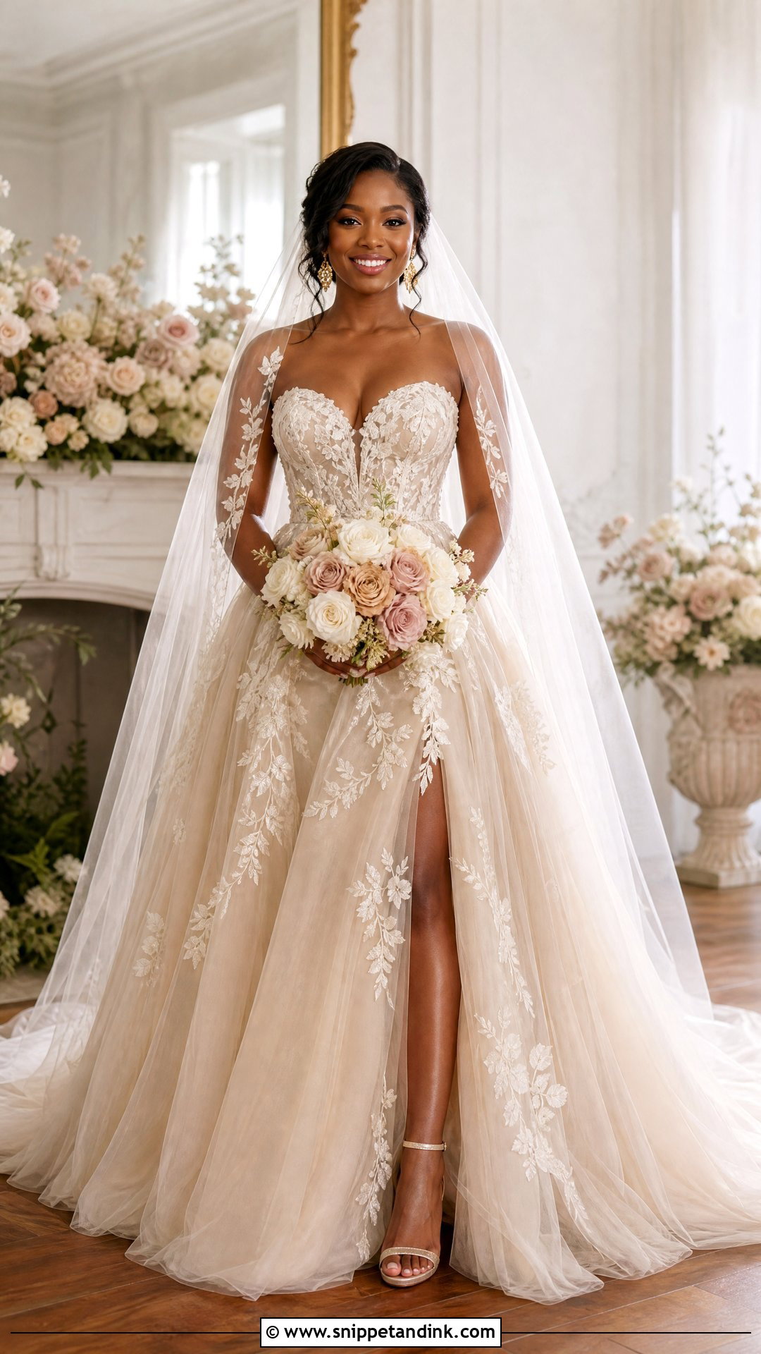 Champagne Wedding Dress - Snippet and Ink - 20 Wedding Dresses for Black Women