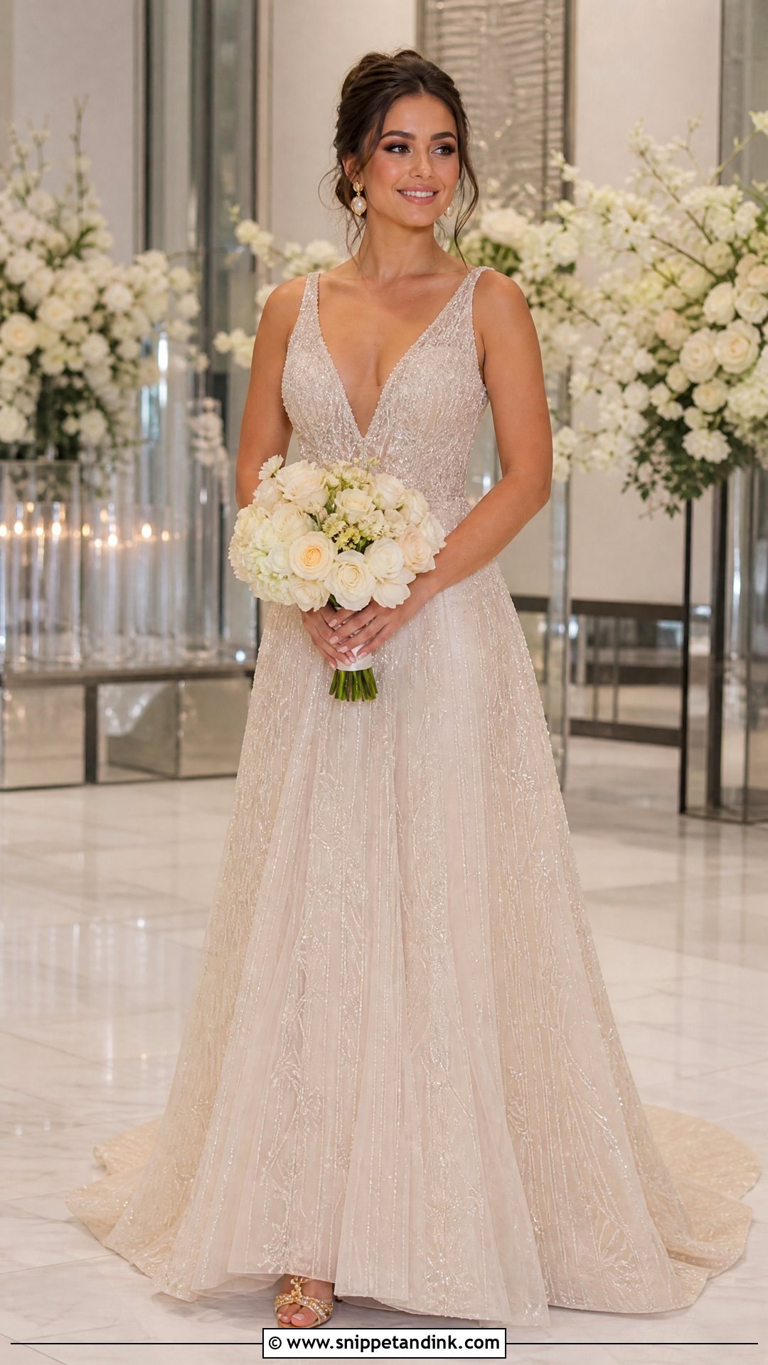 Champagne Wedding Dress - Snippet and Ink - 20 Wedding Dresses for Second Marriage
