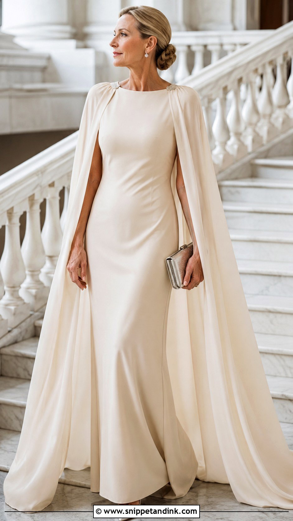 Champagne Wedding Dress With Cape - Snippet and Ink - 20 Champagne Wedding Dress Older Bride Ideas