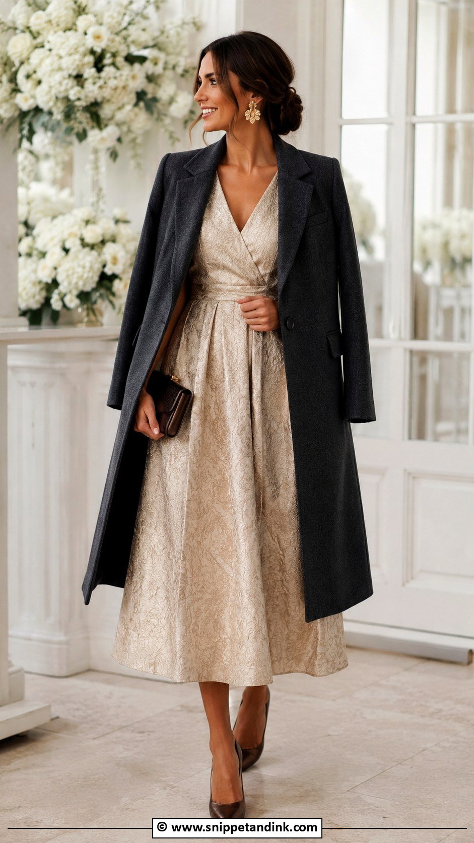 Champagne Winter Wedding Dress - Snippet and Ink - 25 Winter Wedding Dresses