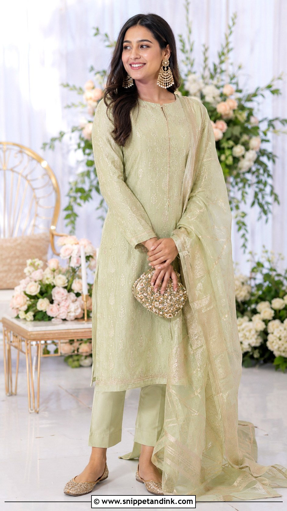 Chanderi Suit Dress for Ring Ceremony - Snippet and Ink - 20 Dress for Ring Ceremony Ideas