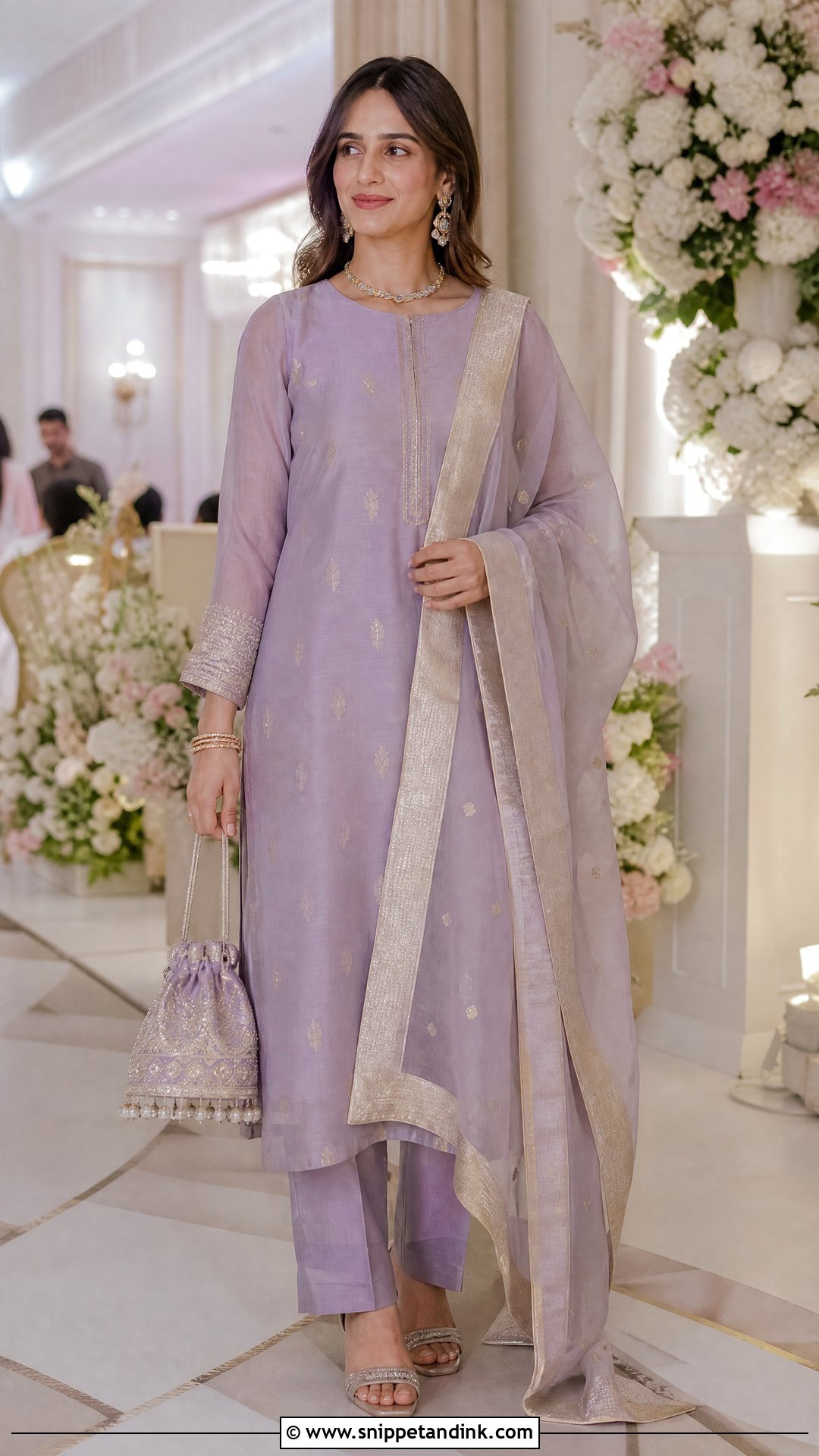 Chanderi Suit For A Summer Indian Wedding - Snippet and Ink - 20 Summer Indian Wedding Outfit Ideas