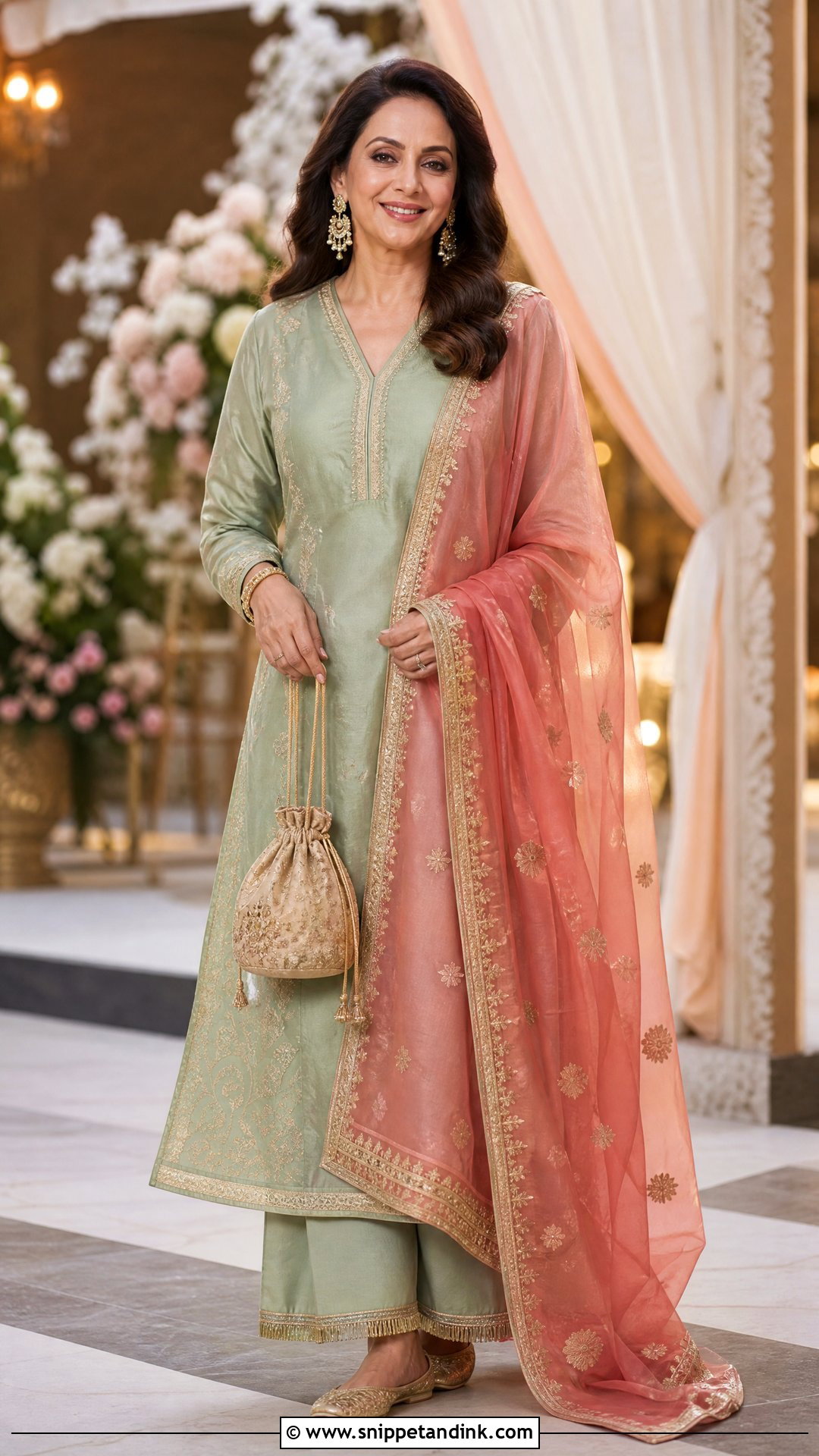 Chanderi Suit Mehendi Outfit - Snippet and Ink - 25 Mehendi Night Outfit Ideas
